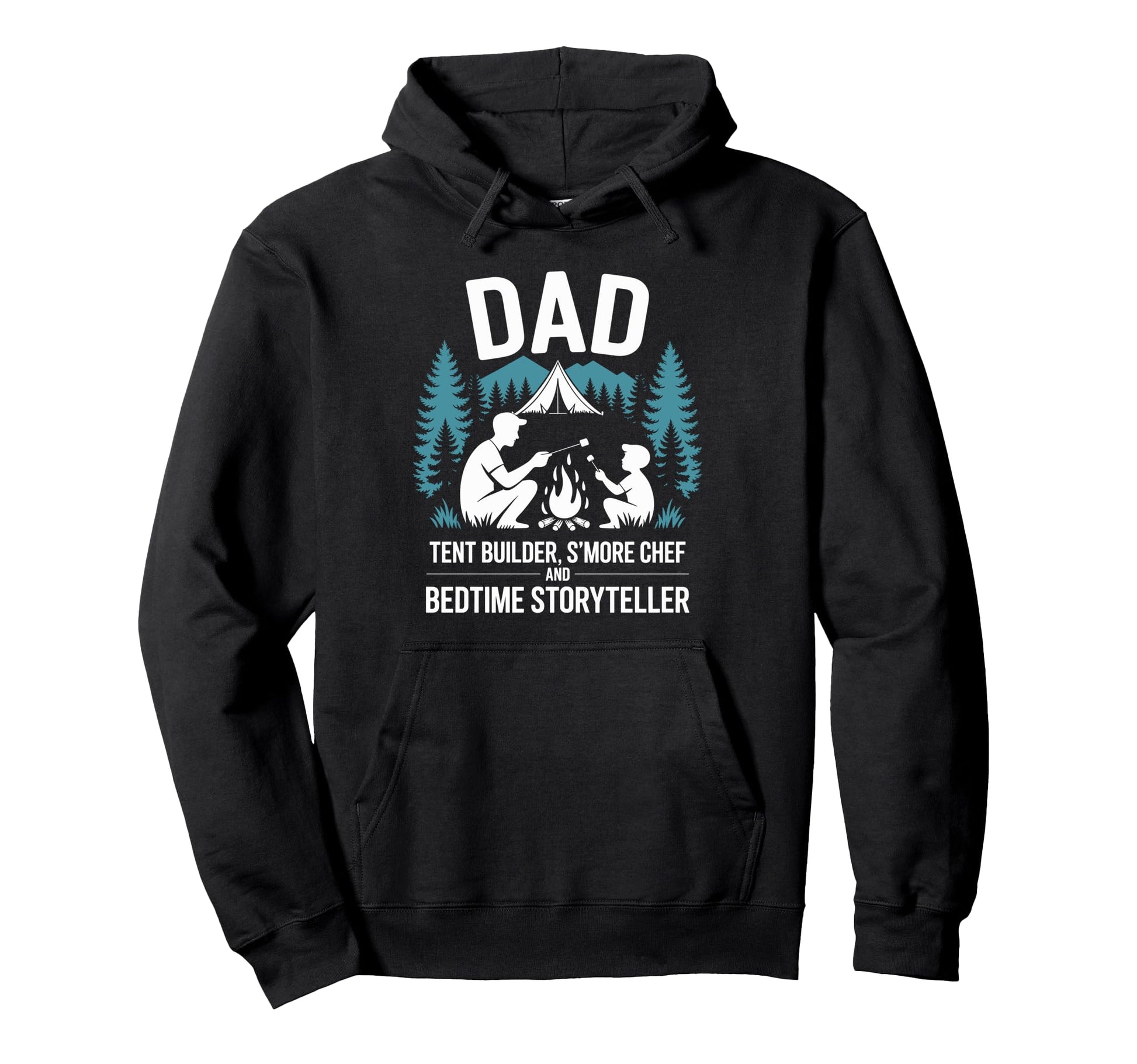 Funny Camping Dad Camper And Nature Hoodie - Minimalist Print Men Women - T-Shirt, Sweatshirt, Hoodie