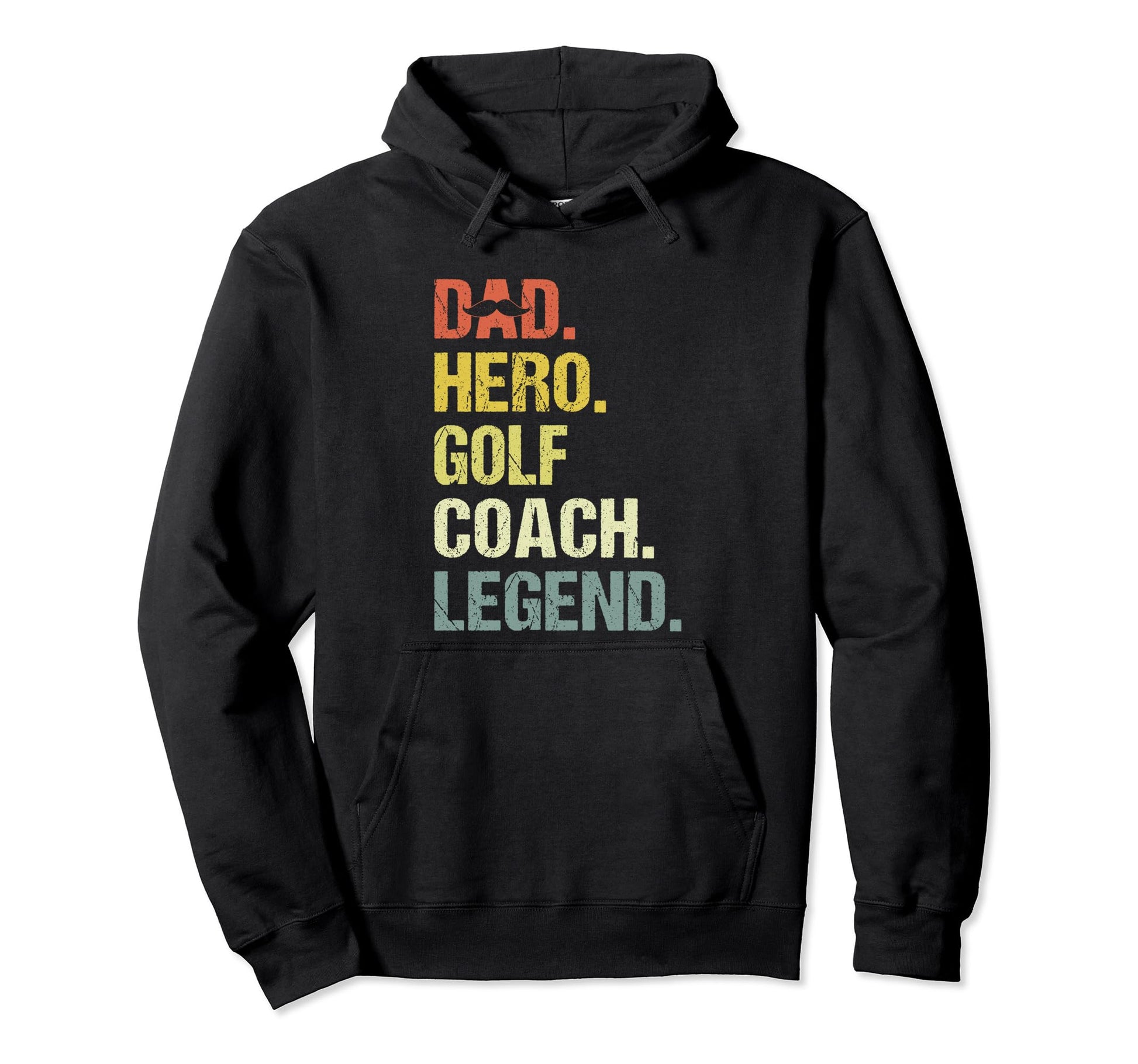 Dad Hero Golf Coach Funny Golfing Coach Hoodie - Aesthetic Graphic Unisex - T-Shirt, Sweatshirt, Hoodie