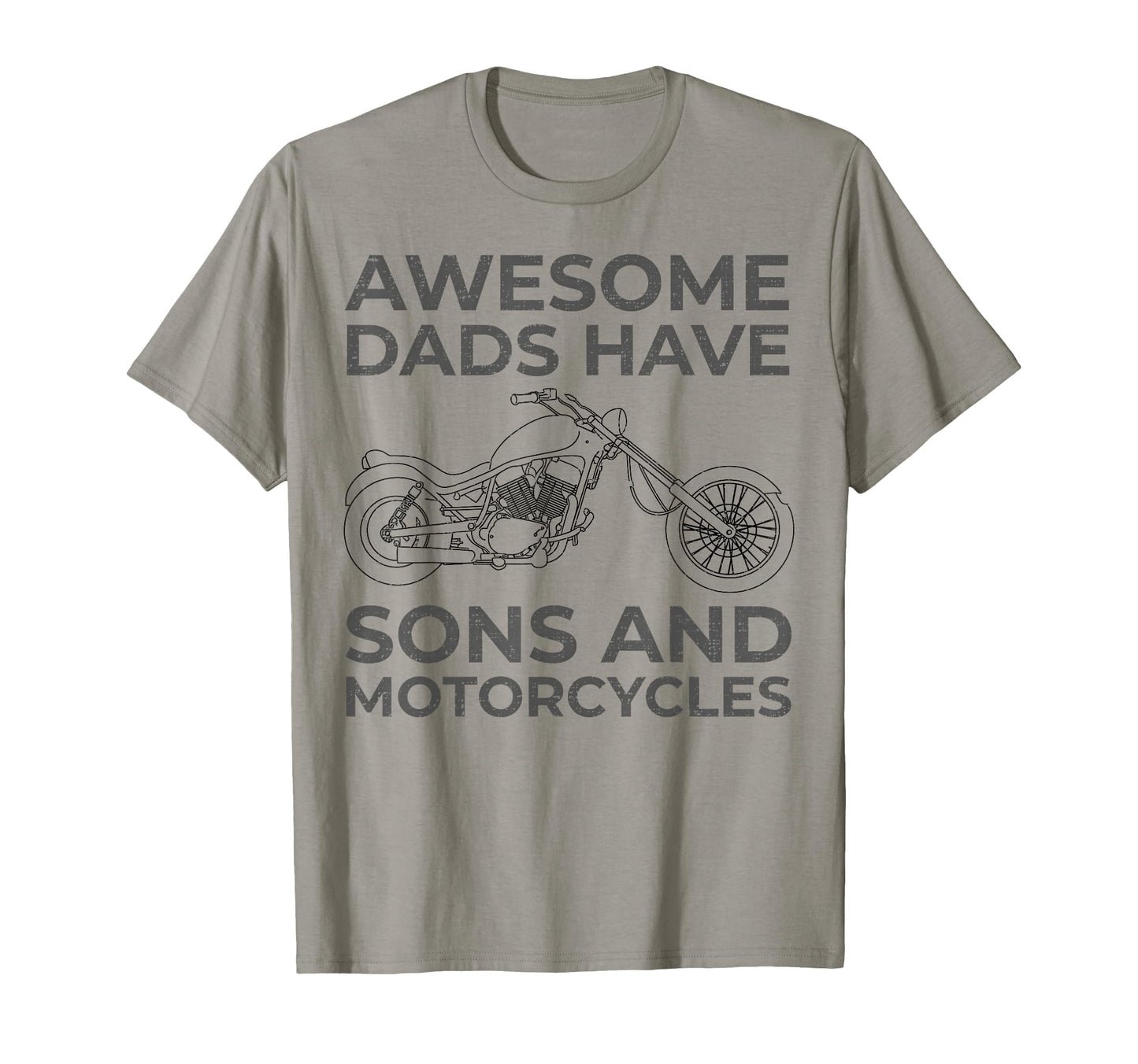 Awesome Dads Have Sons And Motorcycles T-Shirt - Trendy Graphic Men Women - T-Shirt, Sweatshirt, Hoodie