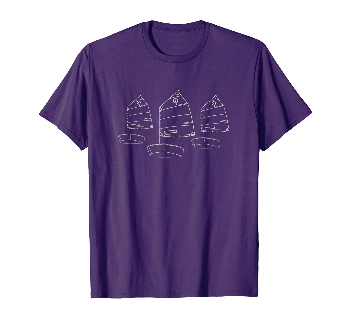 Opti Sailboat Junior Racing T-Shirt - Fun Novelty Design for Adults - T-Shirt, Sweatshirt, Hoodie