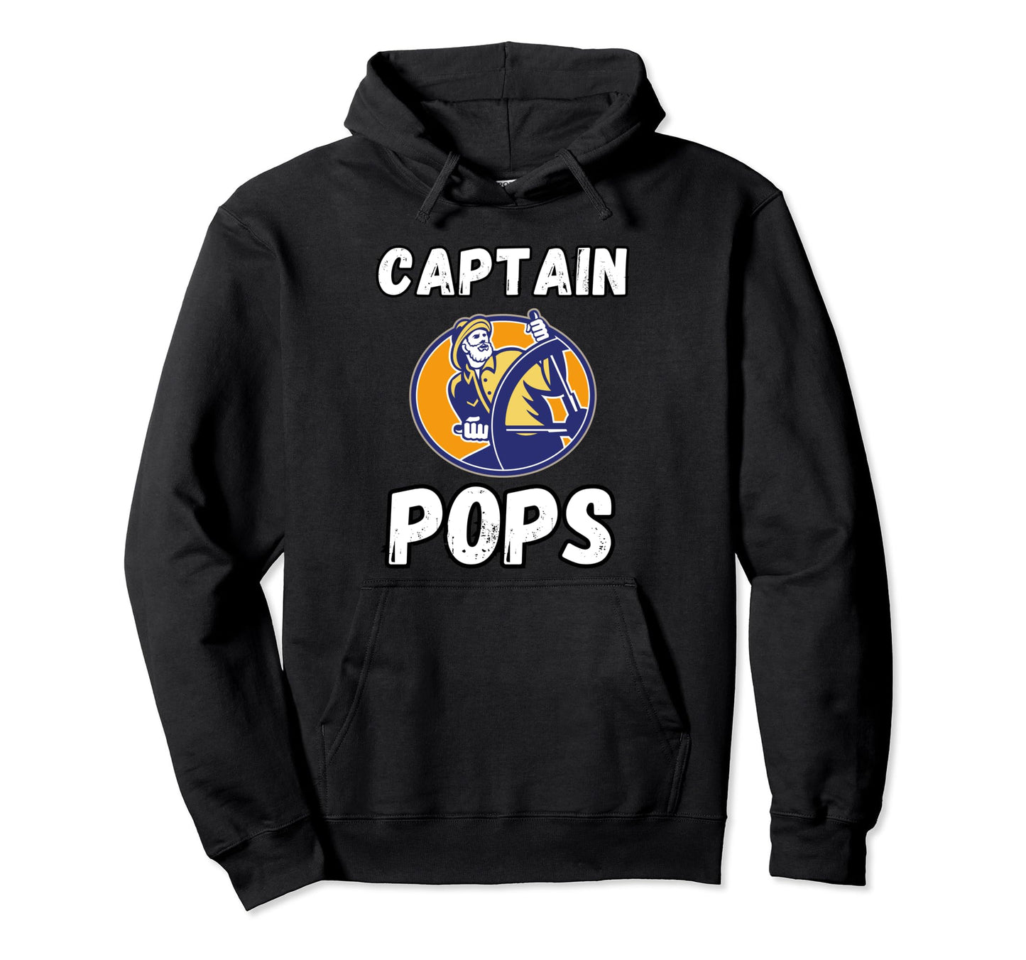 Boating Boat Owner Captain Pops Dad Hoodie - Custom Art Print for Adults - T-Shirt, Sweatshirt, Hoodie