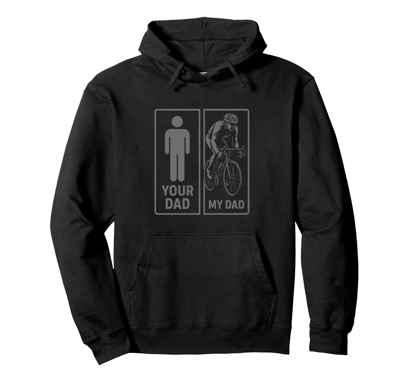 Cycling Dad Biker Daddy Cyclist Papa Hoodie - Unique Graphic for Adults - T-Shirt, Sweatshirt, Hoodie