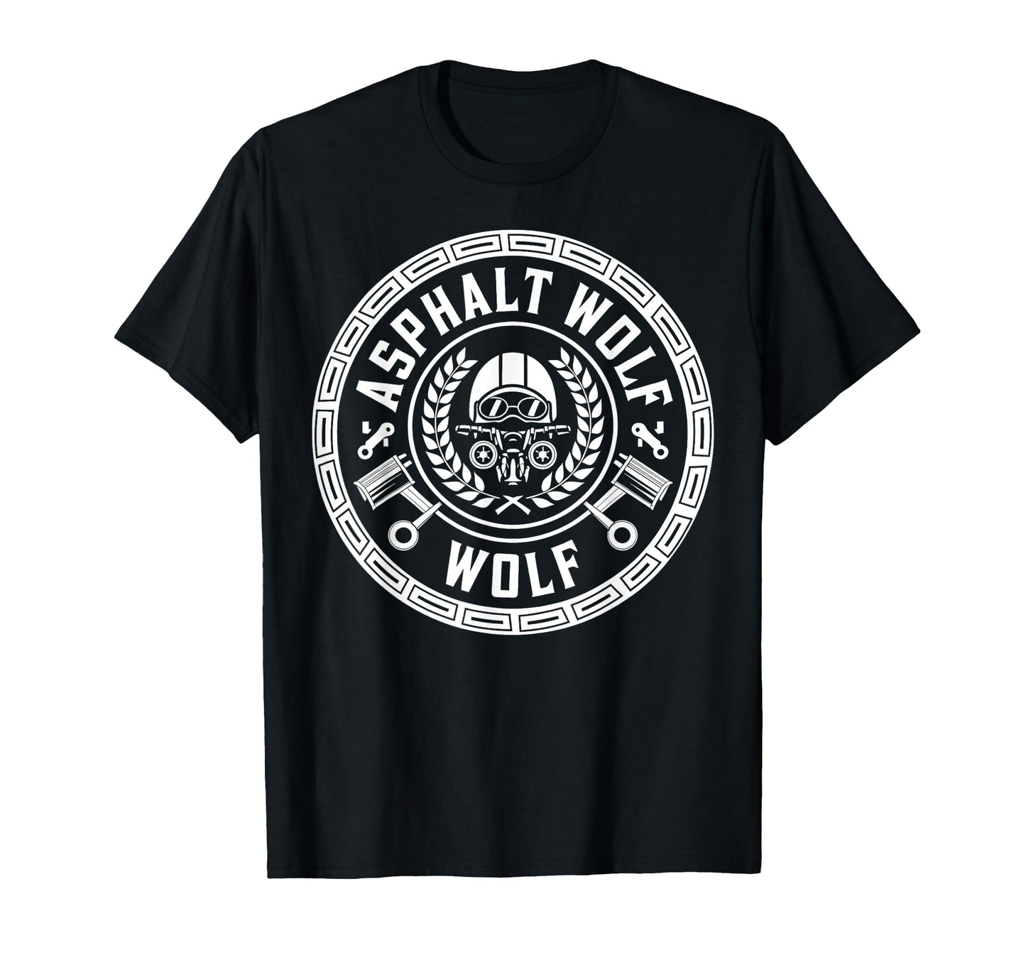 Asphalt Wolf Motorcycle Grandpa T-Shirt - Casual Everyday Wear for Adults - T-Shirt, Sweatshirt, Hoodie