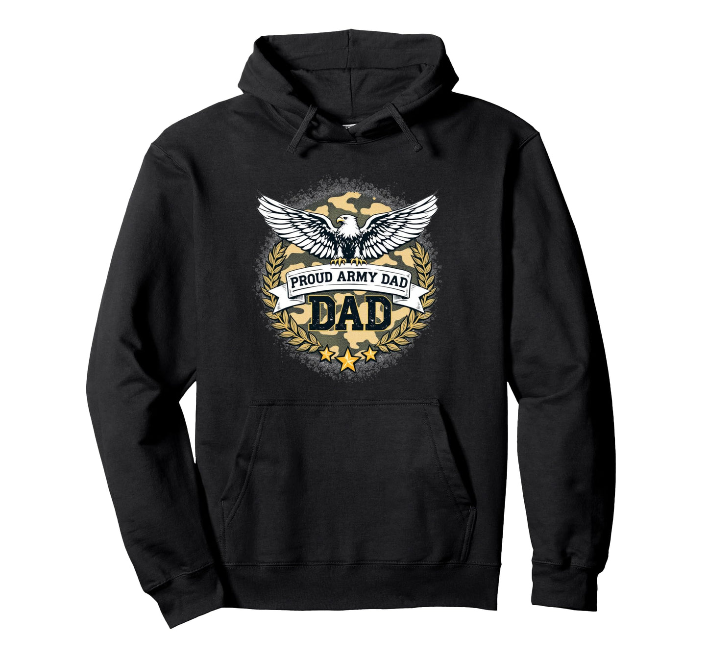 Proud Army Dad Army Forces American Flag Hoodie - Graphic Print Men Women - T-Shirt, Sweatshirt, Hoodie