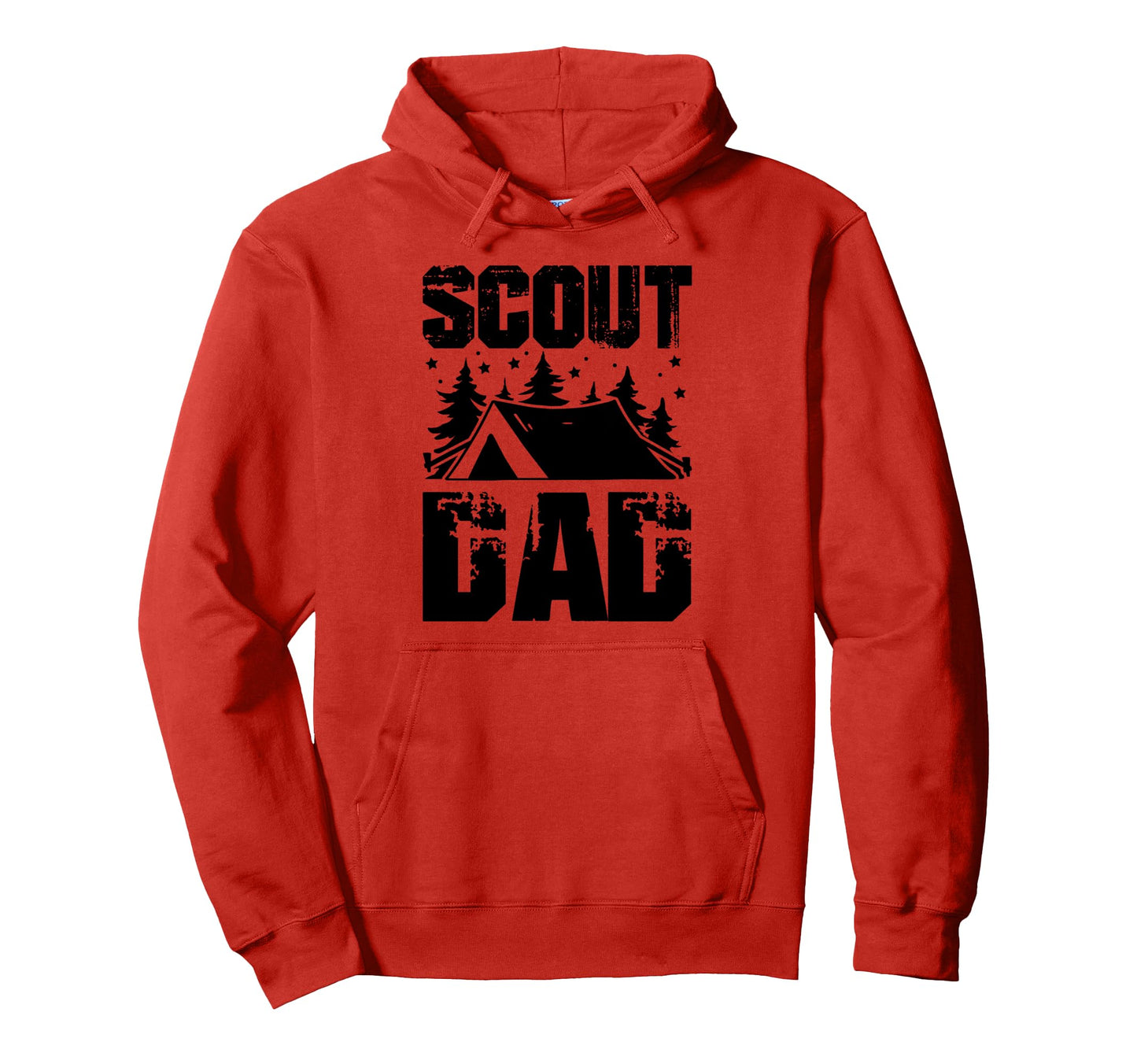 Scout Dad Camping Hoodie - Minimalist Print for Adults - T-Shirt, Sweatshirt, Hoodie