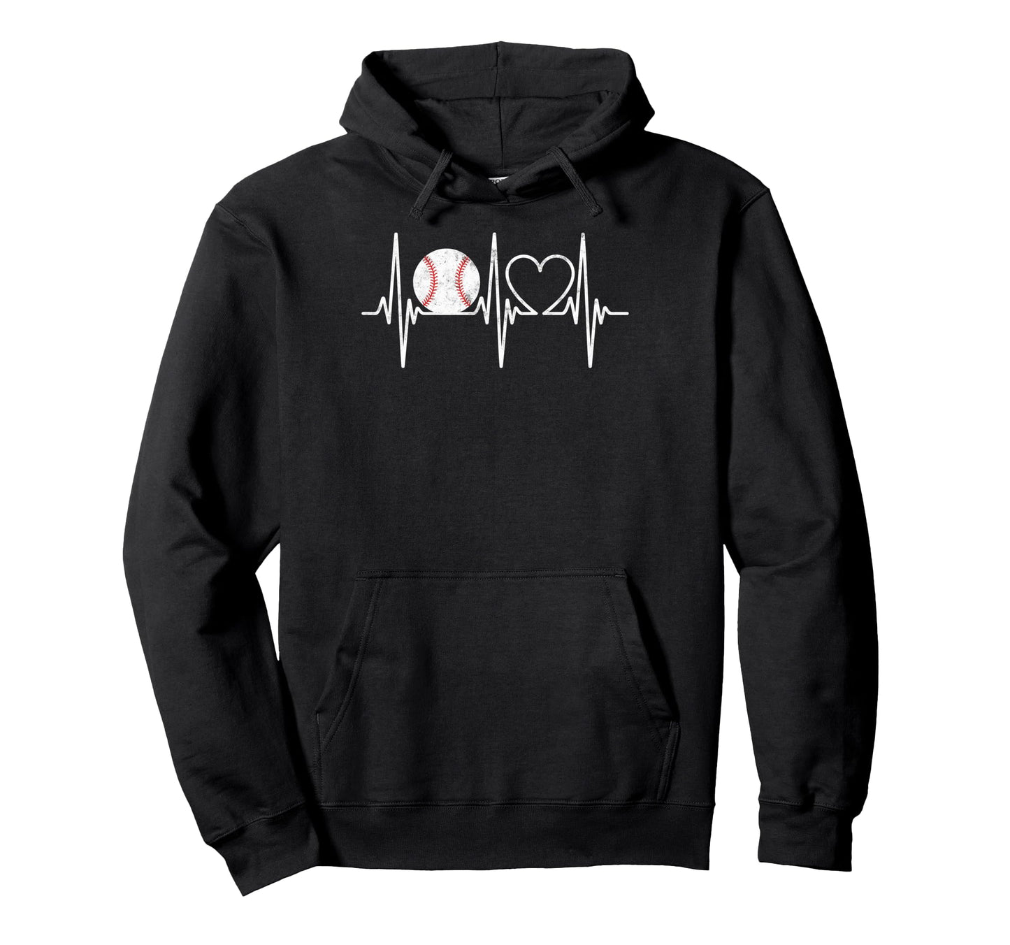 Baseball Player Heartbeat Coach Dad Sport Hoodie - Custom Art Print Unisex - T-Shirt, Sweatshirt, Hoodie