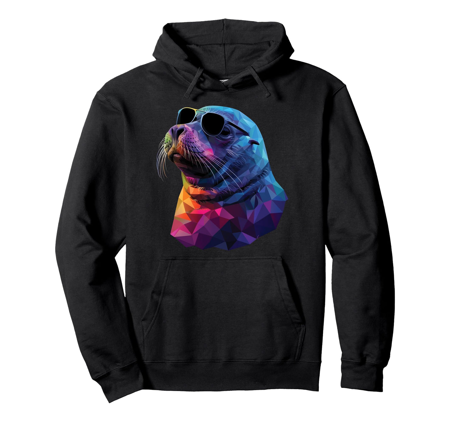 Elephant Seal Dad Mom Sunglasses Hoodie - Custom Art Print for Adults - T-Shirt, Sweatshirt, Hoodie