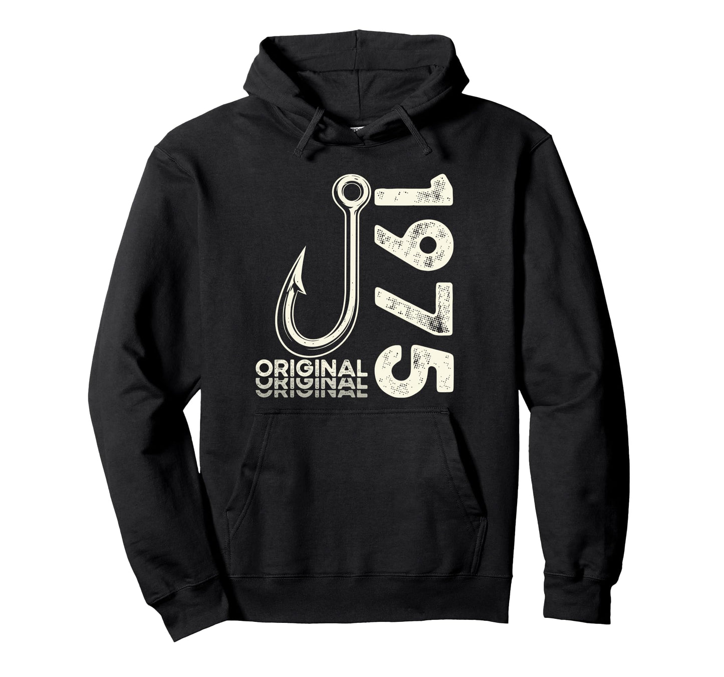 51St Birthday Fishing Gift Original 1975 Hoodie - Novelty Apparel Unisex - T-Shirt, Sweatshirt, Hoodie