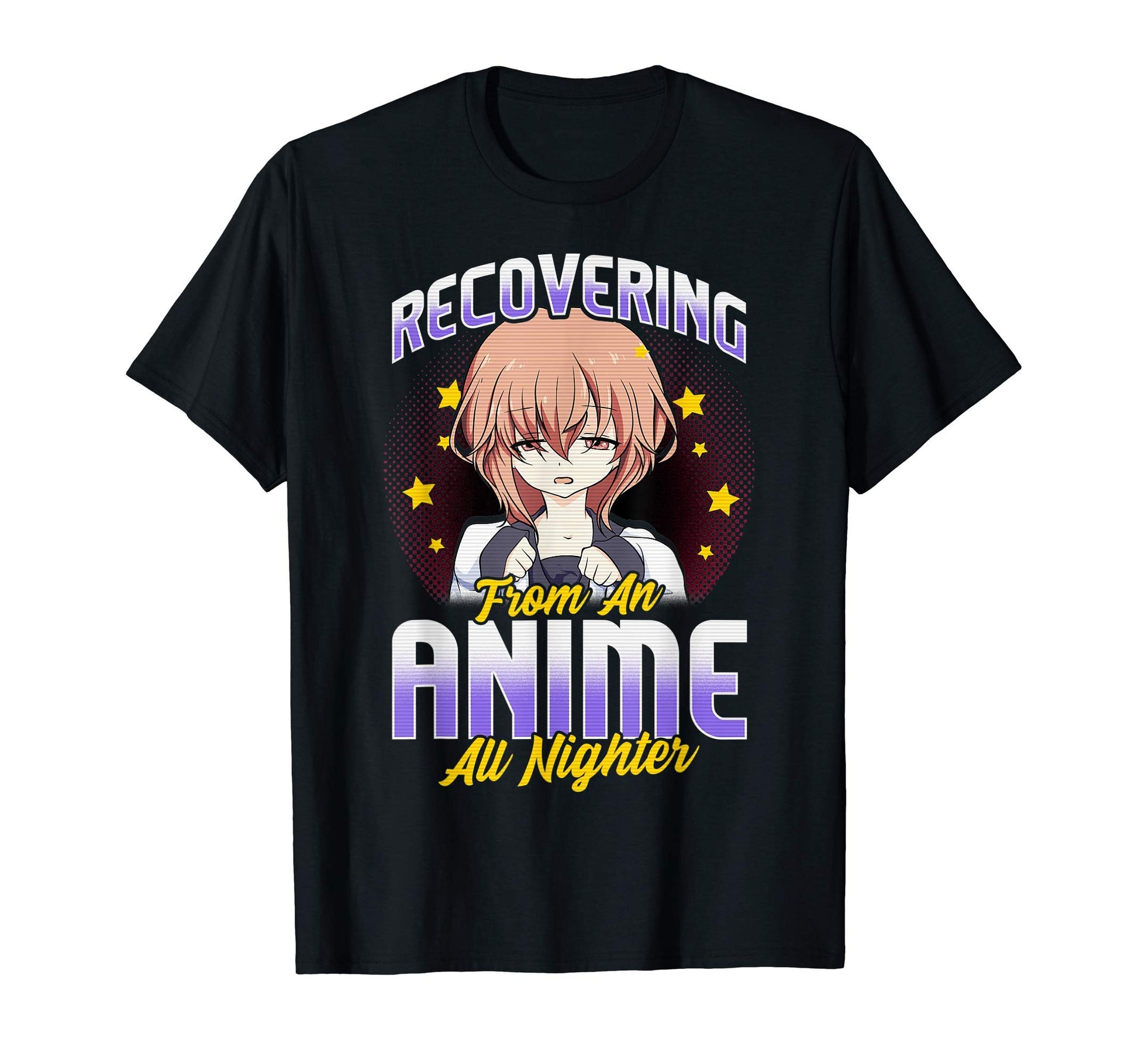 Anime All Nighter Manga Ramen Food K T-Shirt - Custom Art Print for Adults - T-Shirt, Sweatshirt, Hoodie