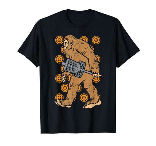 Bigfoot Sasquatch Disc Golf Funny T-Shirt - Minimalist Print Unisex - T-Shirt, Sweatshirt, Hoodie