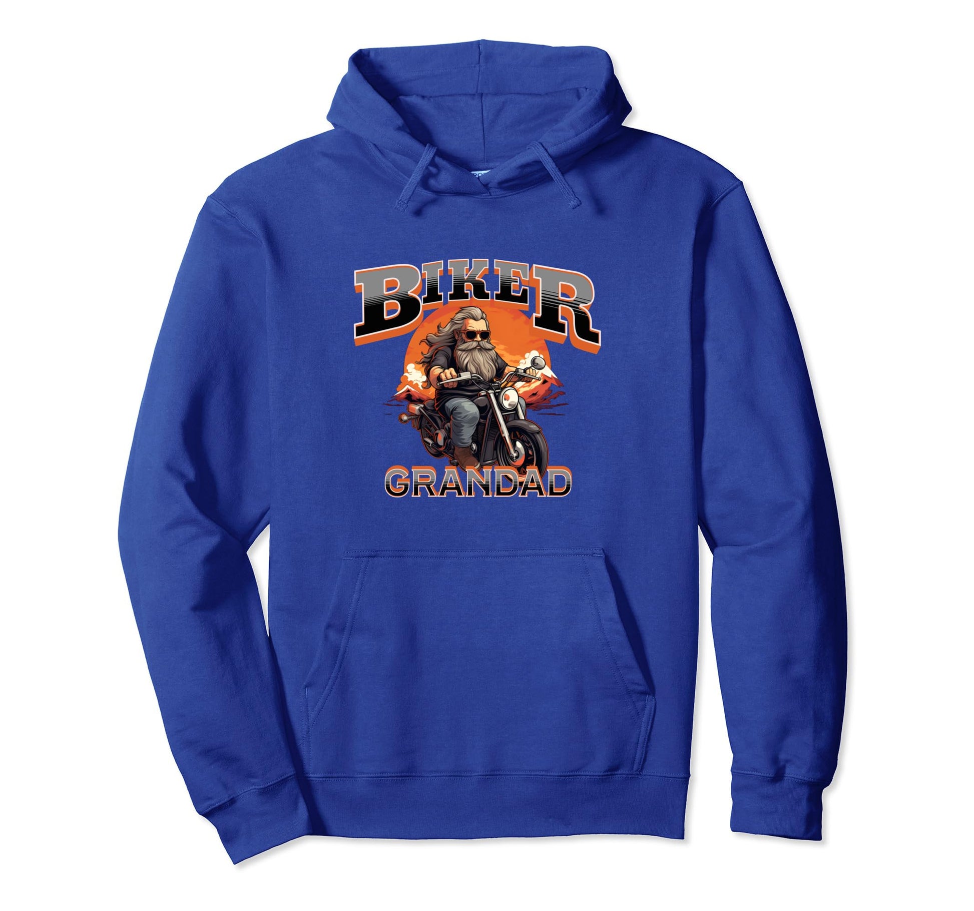 Mens Motorbike Biker Grandpa Hoodie - Unique Graphic Men Women - T-Shirt, Sweatshirt, Hoodie