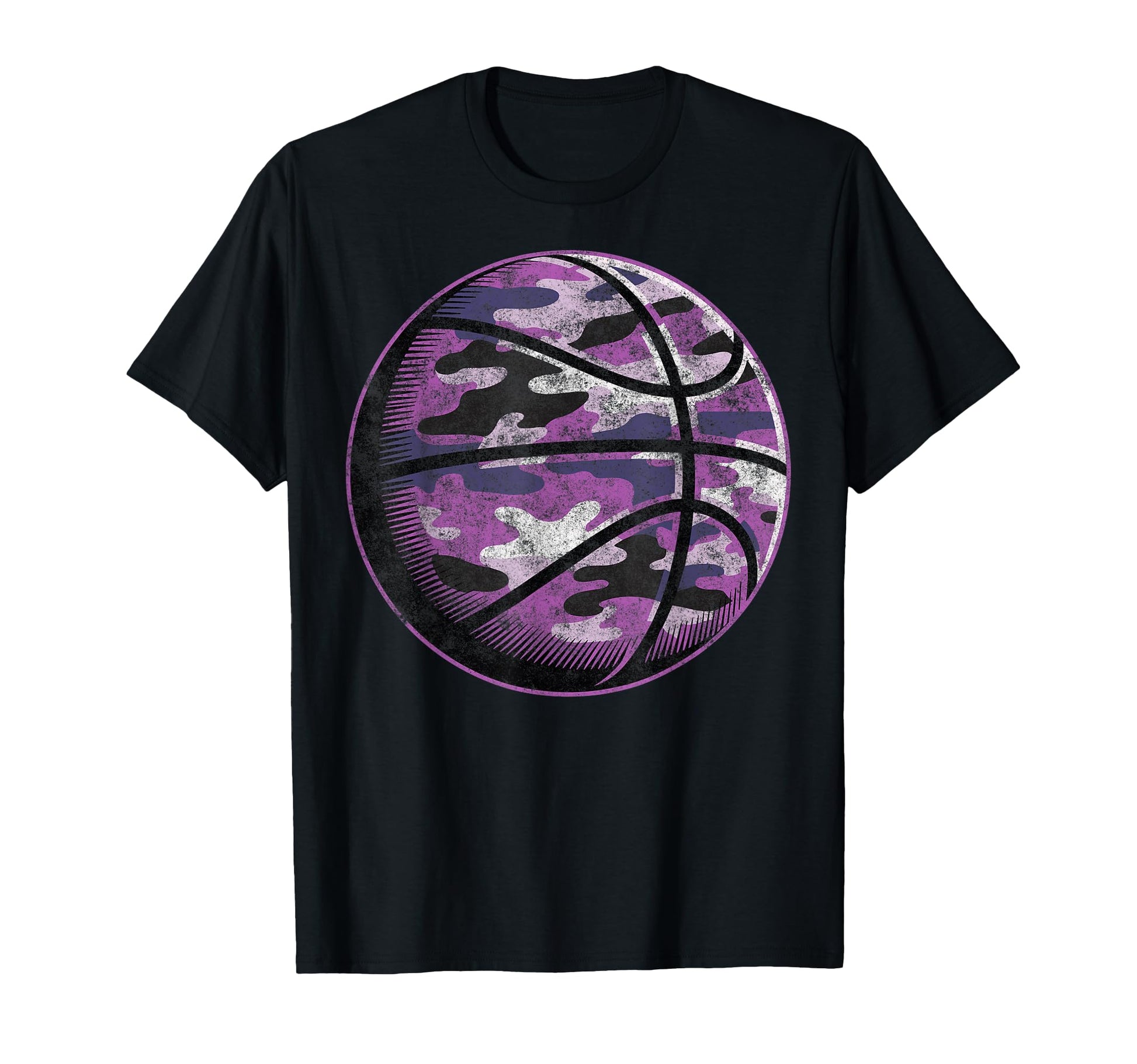 Camouflage Basketball Ball Basketball T-Shirt - Aesthetic Graphic Unisex - T-Shirt, Sweatshirt, Hoodie