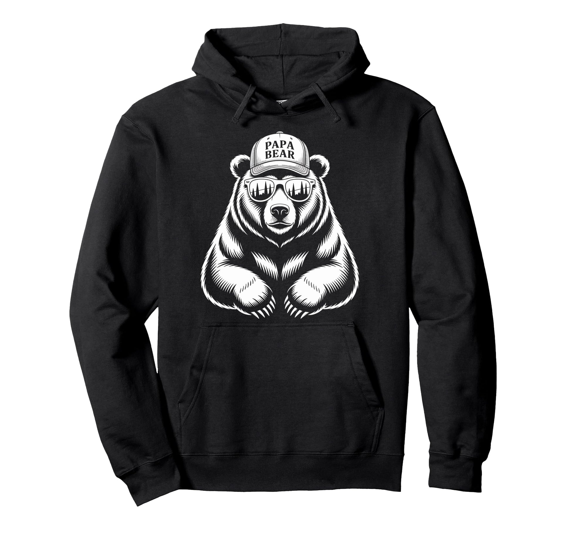 Papa Bear Wilderness Dad Hoodie - Casual Everyday Wear Men Women - T-Shirt, Sweatshirt, Hoodie