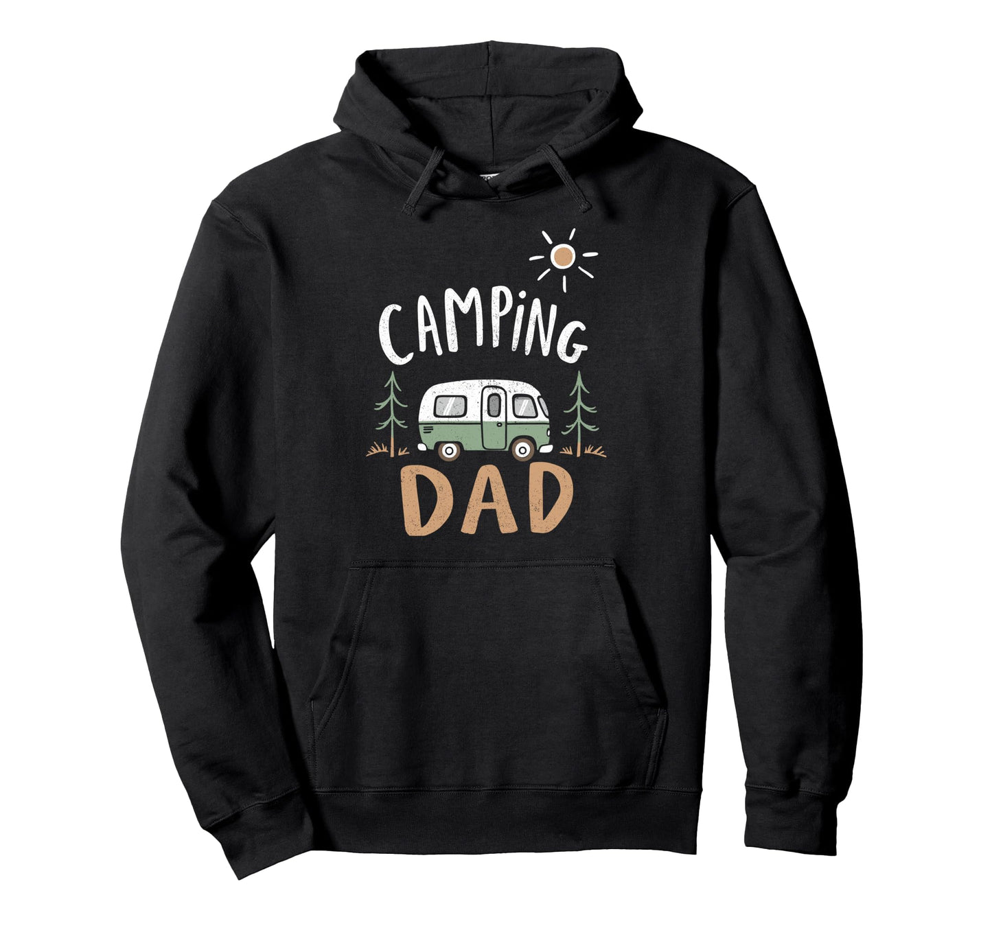 Camping Dad Trailer Driver Funny Camp Hoodie - Minimalist Print Unisex - T-Shirt, Sweatshirt, Hoodie