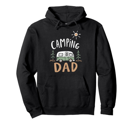 Camping Dad Trailer Driver Funny Camp Hoodie - Minimalist Print Unisex - T-Shirt, Sweatshirt, Hoodie