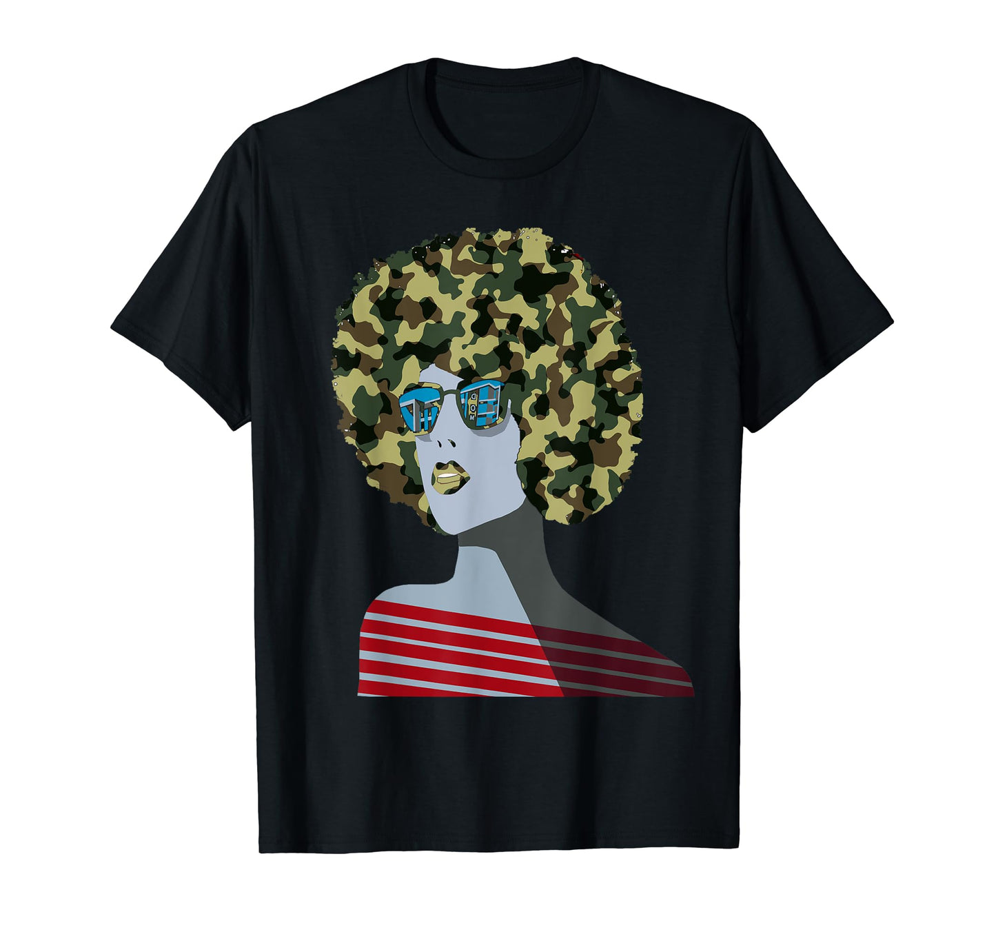 Melanin Pops Camoflage Natural T-Shirt - Casual Everyday Wear Men Women - T-Shirt, Sweatshirt, Hoodie