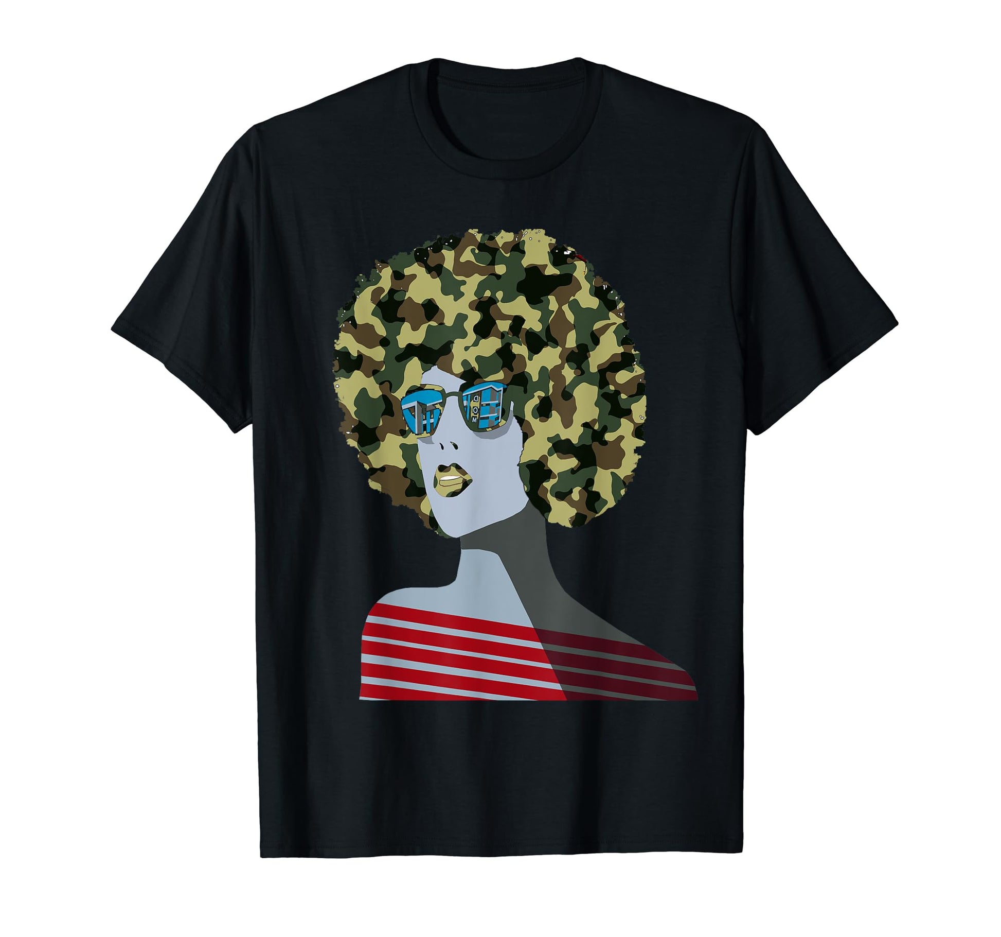Melanin Pops Camoflage Natural T-Shirt - Casual Everyday Wear Men Women - T-Shirt, Sweatshirt, Hoodie