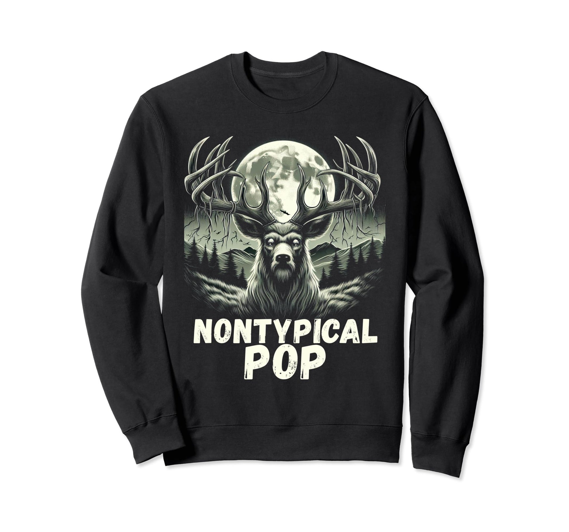 Fathers Day Mens Mule Deer Sweatshirt - Fun Novelty Design for Adults - T-Shirt, Sweatshirt, Hoodie