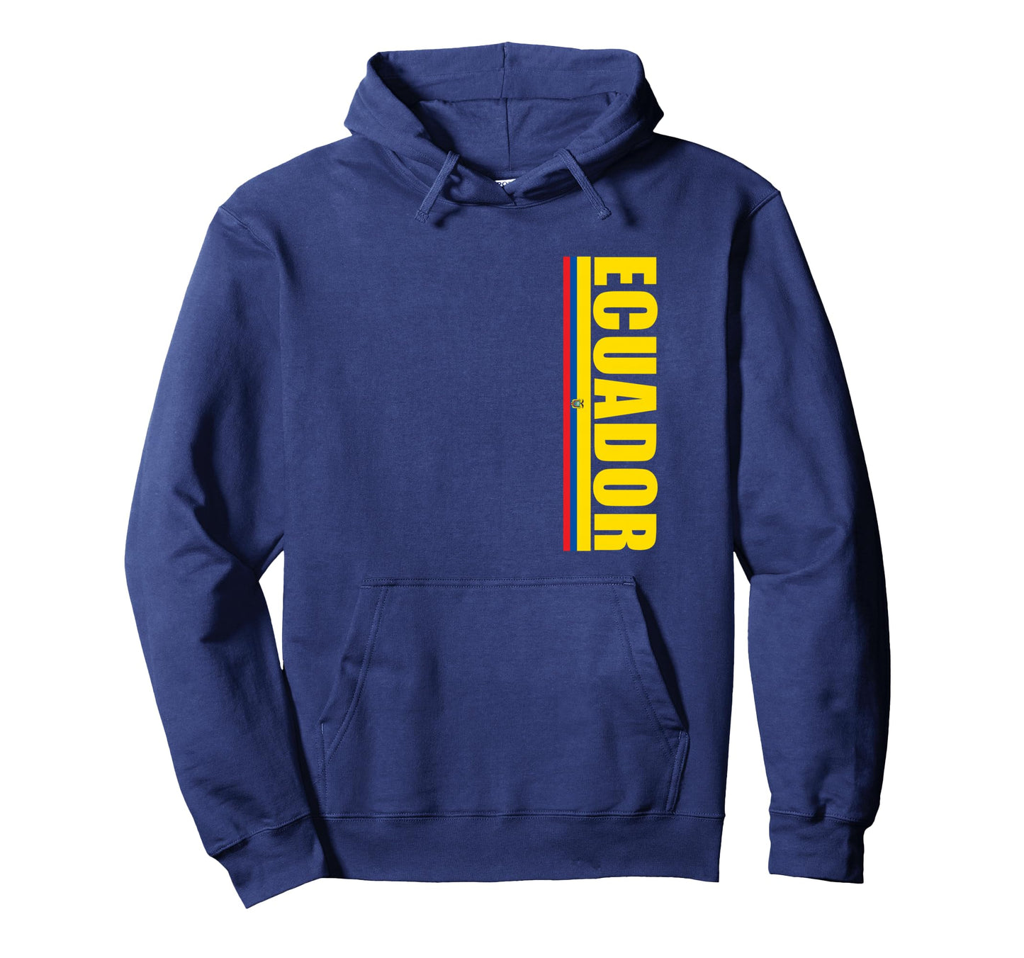 Ecuador Flag Tricolor Vertical Hoodie - Streetwear Style Unisex - T-Shirt, Sweatshirt, Hoodie