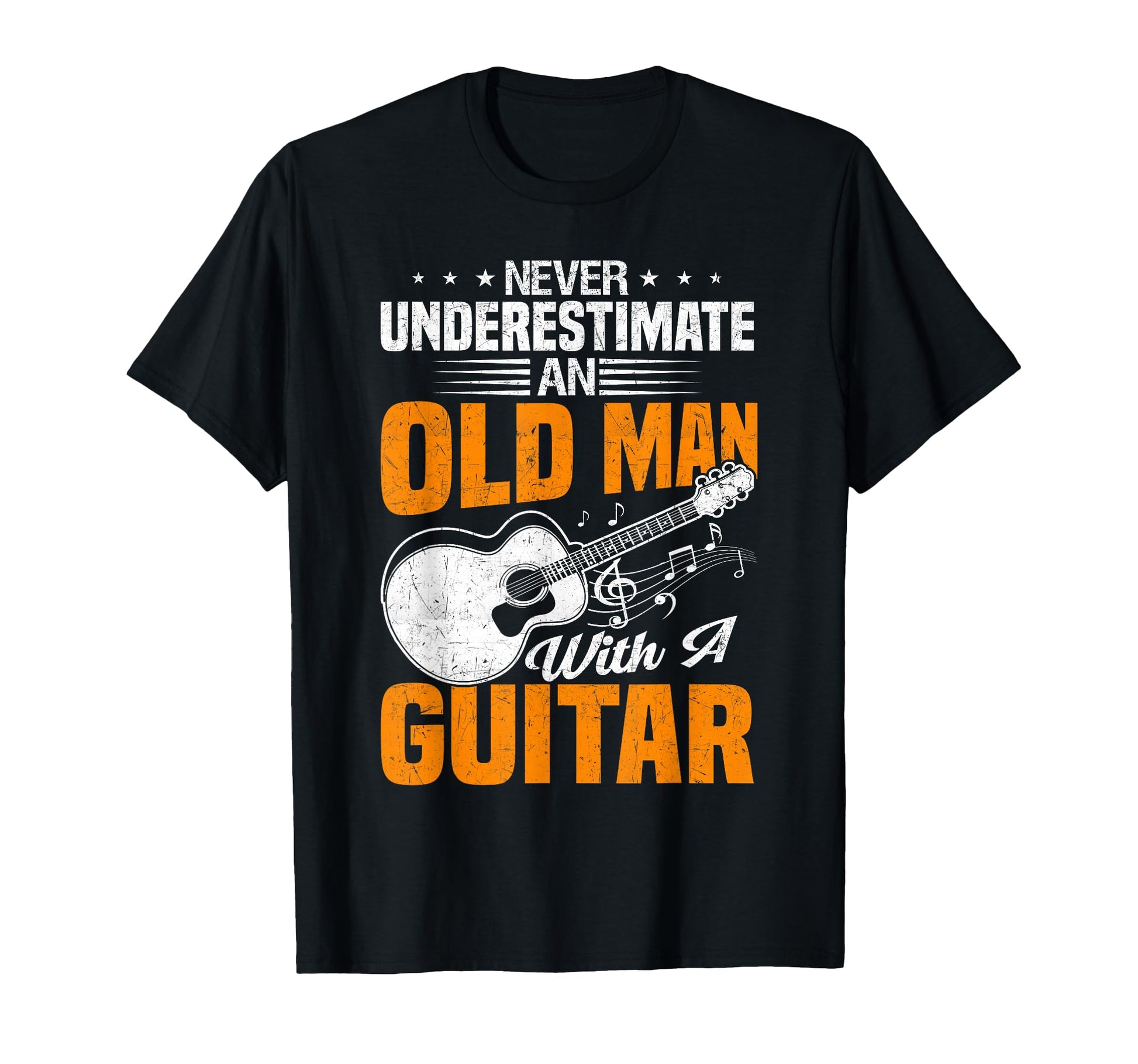 Fathers Day Never Underestimate Old T-Shirt - Minimalist Print for Adults - T-Shirt, Sweatshirt, Hoodie