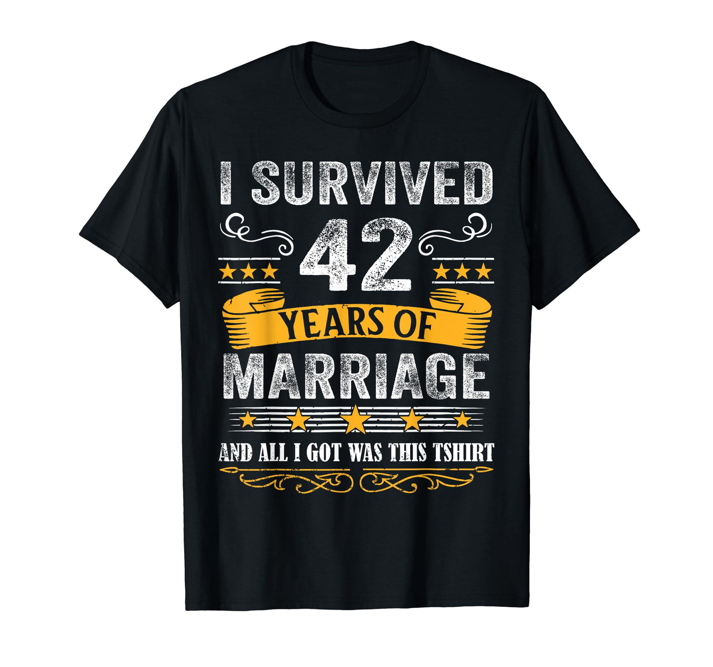 42Nd Wedding Anniversary Couples T-Shirt - Custom Art Print Men Women - T-Shirt, Sweatshirt, Hoodie