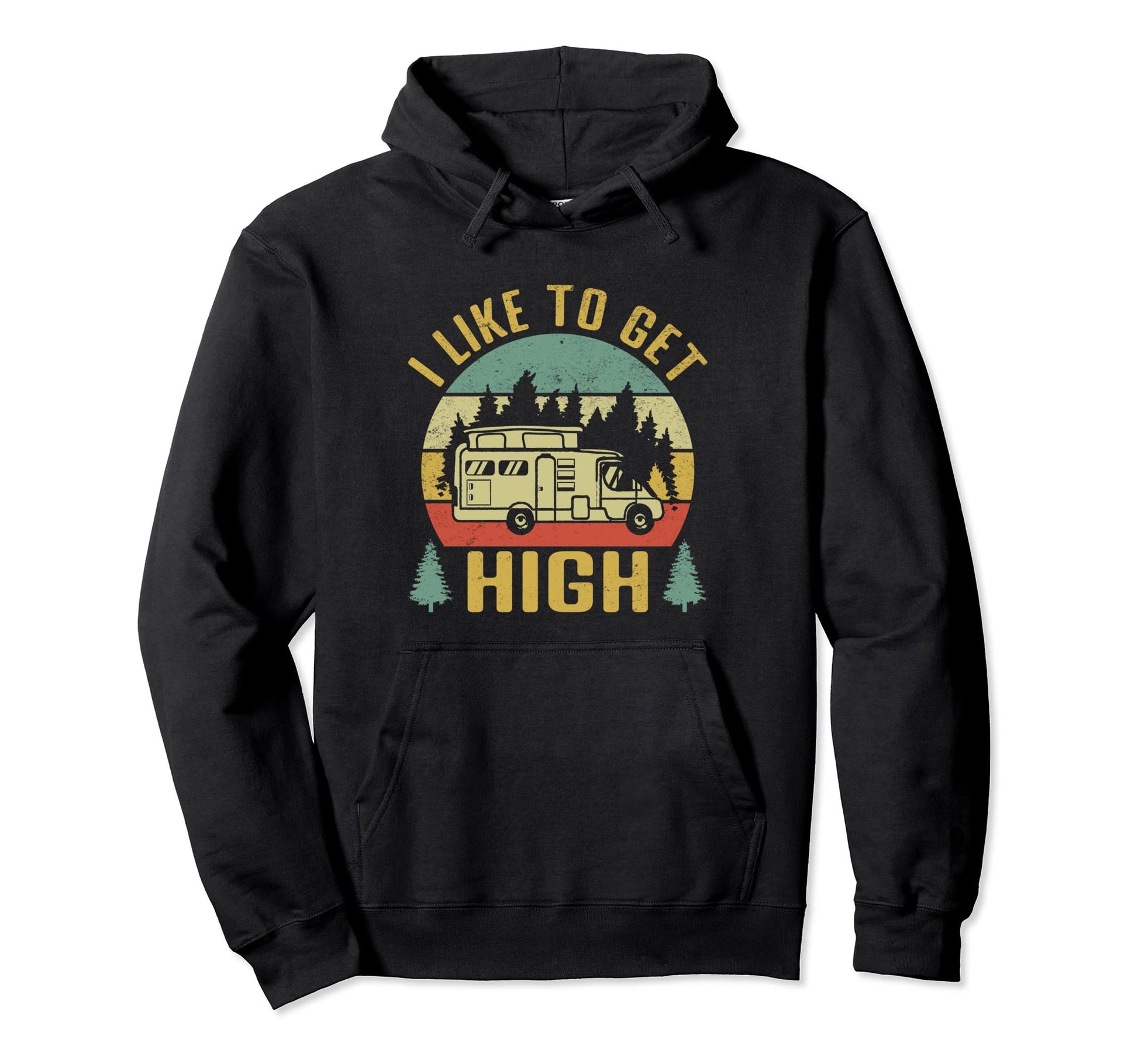 Funny Camping Dad Pop Camper Van I Like To Hoodie - Graphic Print Unisex - T-Shirt, Sweatshirt, Hoodie