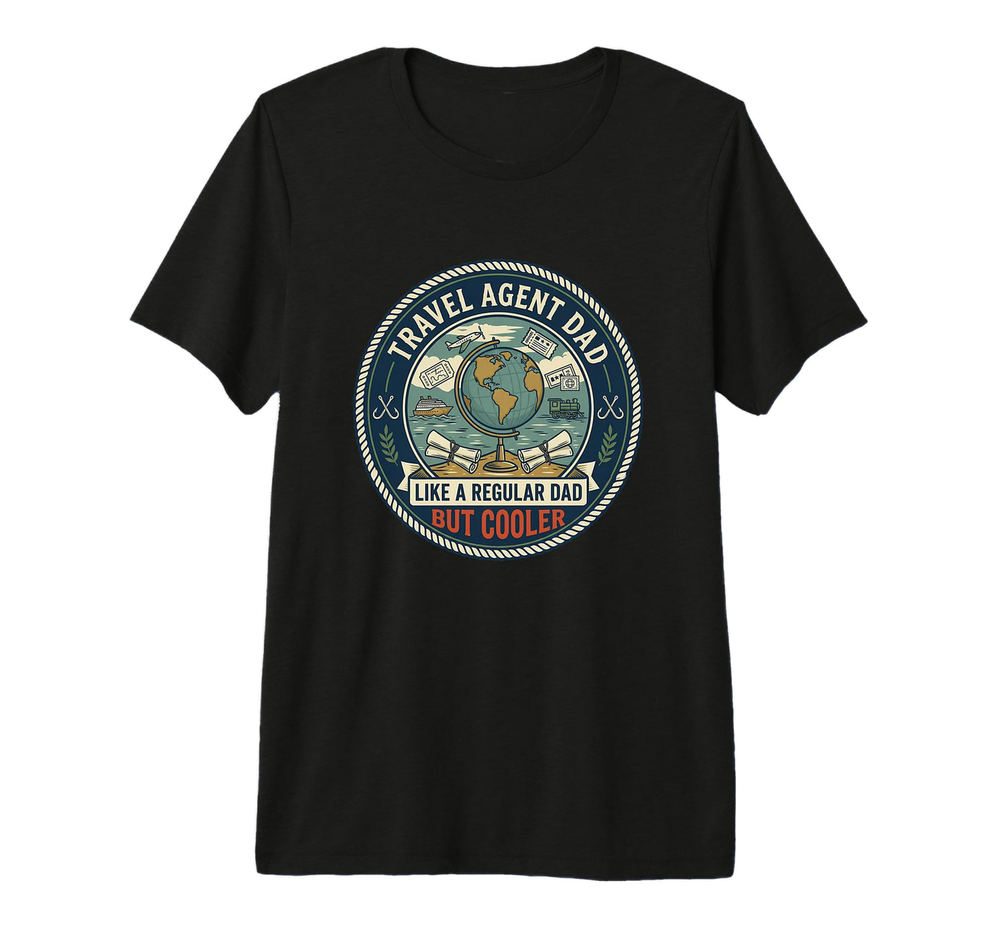 Mens Travel Agent Dad Tourism T-Shirt - Minimalist Print for Adults - T-Shirt, Sweatshirt, Hoodie