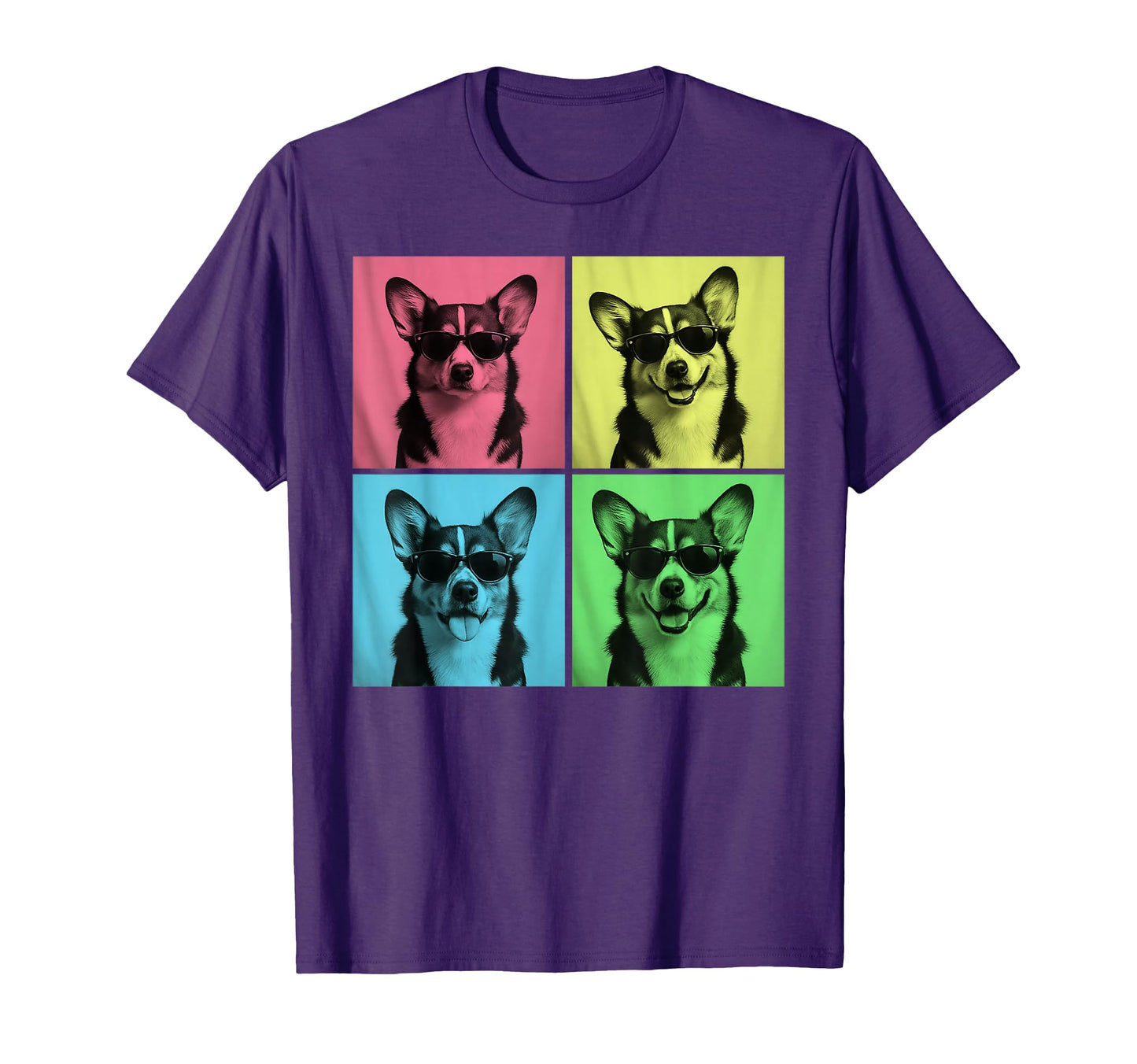 Corgi Pop Art Funny Dog Lover Tri T-Shirt - Aesthetic Graphic Men Women - T-Shirt, Sweatshirt, Hoodie