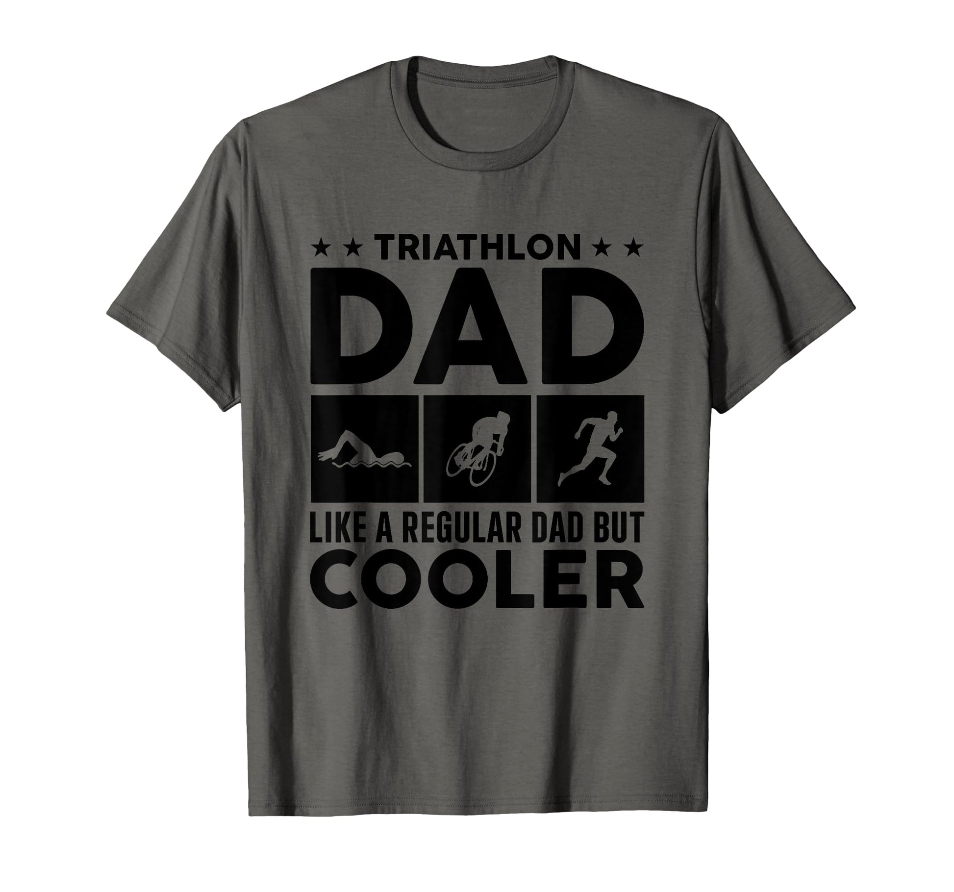 Funny Triathlon Dad Swim Bike Run T-Shirt - Trendy Graphic Men Women - T-Shirt, Sweatshirt, Hoodie