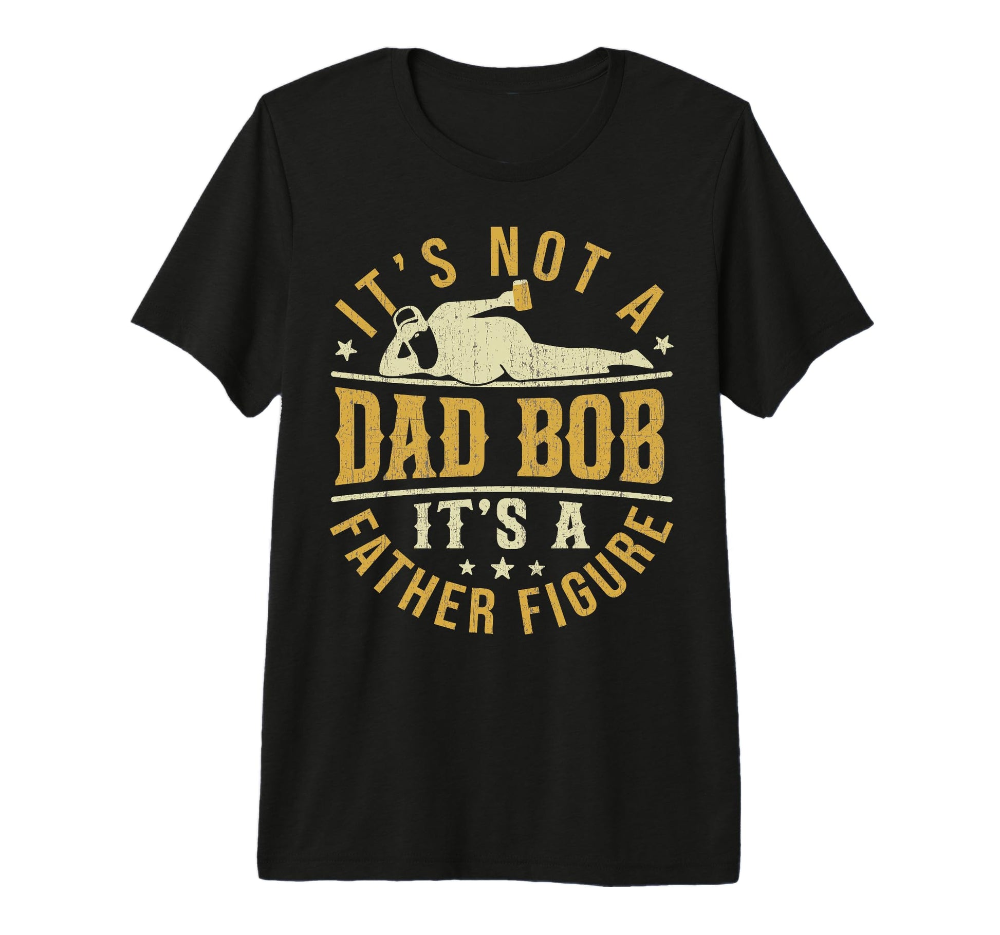 Dad Bob Father Figure Joke Fatherhood T-Shirt - Minimalist Print Men Women - T-Shirt, Sweatshirt, Hoodie