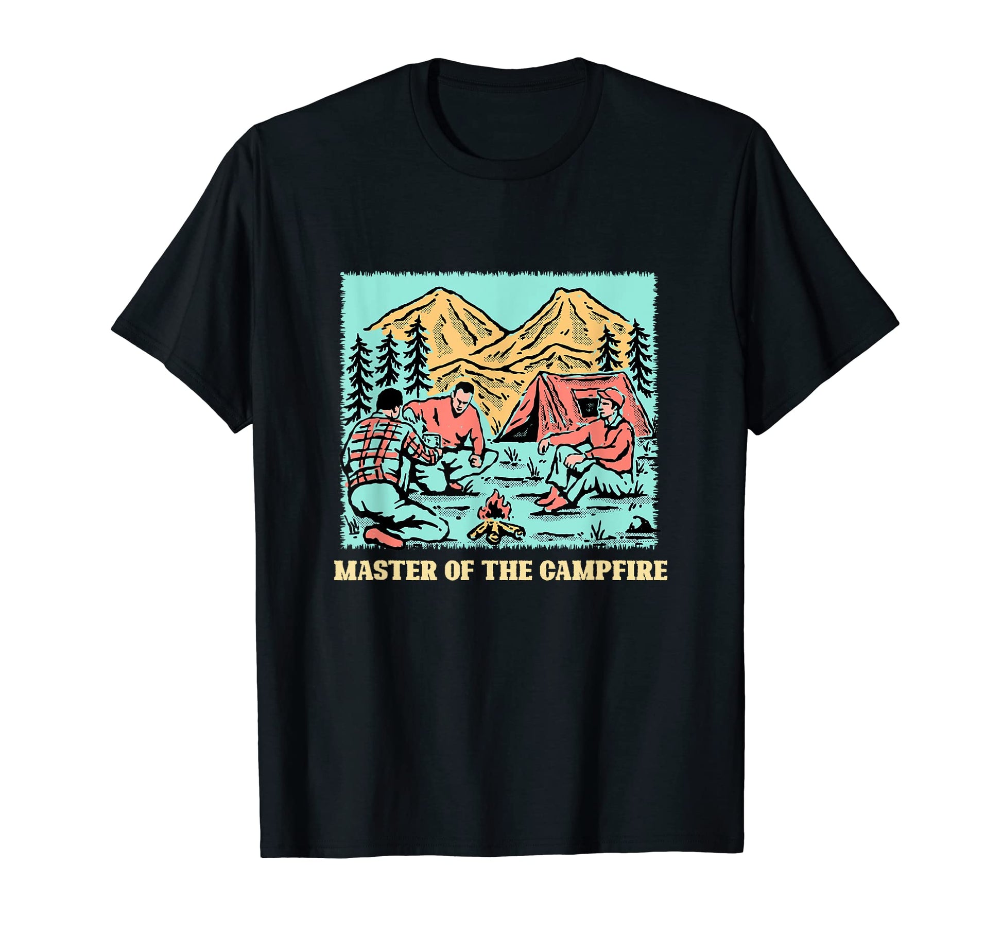 Master Campfire Camping Dad Camper T-Shirt - Minimalist Print Men Women - T-Shirt, Sweatshirt, Hoodie