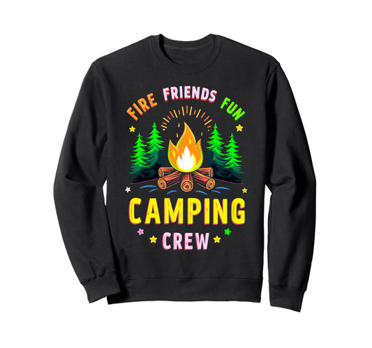 Camping Crew Group Matching Sweatshirt - Aesthetic Graphic for Adults - T-Shirt, Sweatshirt, Hoodie
