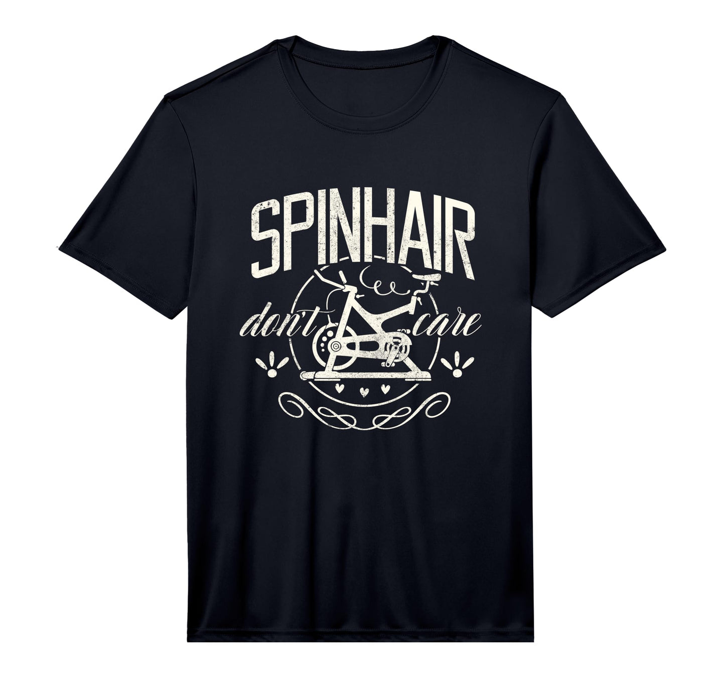 Spin Class Spin Hair Dont Care T-Shirt - Custom Art Print for Adults - T-Shirt, Sweatshirt, Hoodie