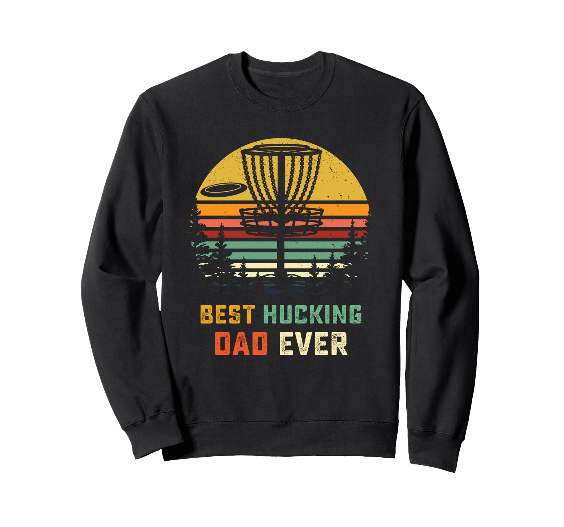 Funny Disc Golf Valentines Day Dad Sweatshirt - Graphic Print Men Women - T-Shirt, Sweatshirt, Hoodie