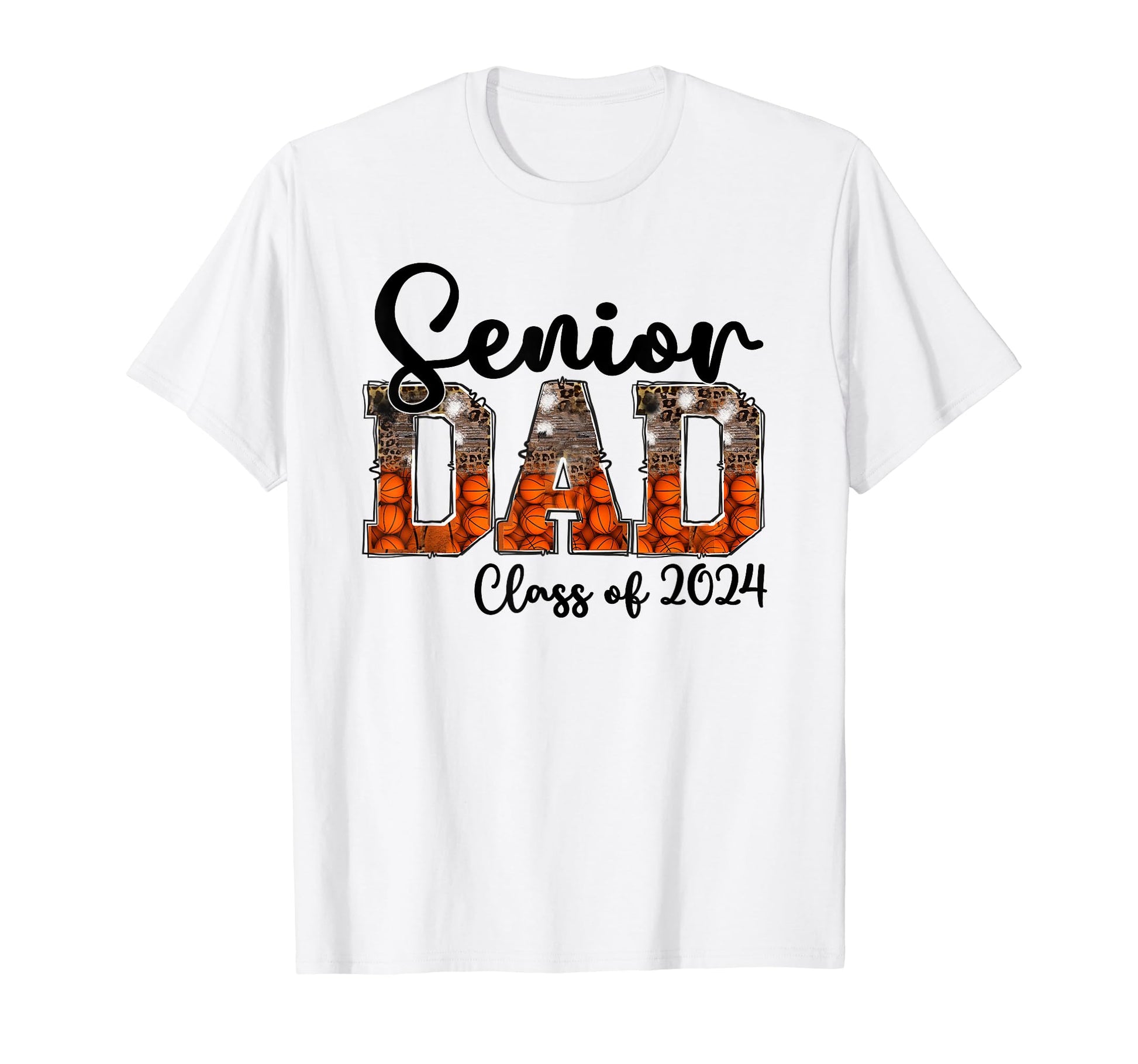 Basketball Class 2024 Proud Dad Senior T-Shirt - Minimalist Print Unisex - T-Shirt, Sweatshirt, Hoodie