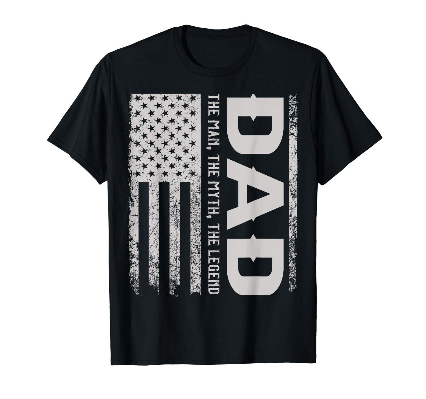 American Flag Dad Myth Legend T-Shirt - Unique Graphic Unisex - T-Shirt, Sweatshirt, Hoodie