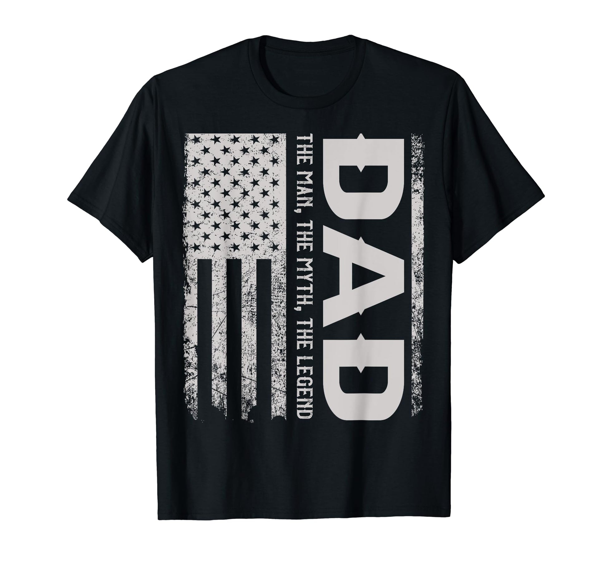 American Flag Dad Myth Legend T-Shirt - Unique Graphic Unisex - T-Shirt, Sweatshirt, Hoodie
