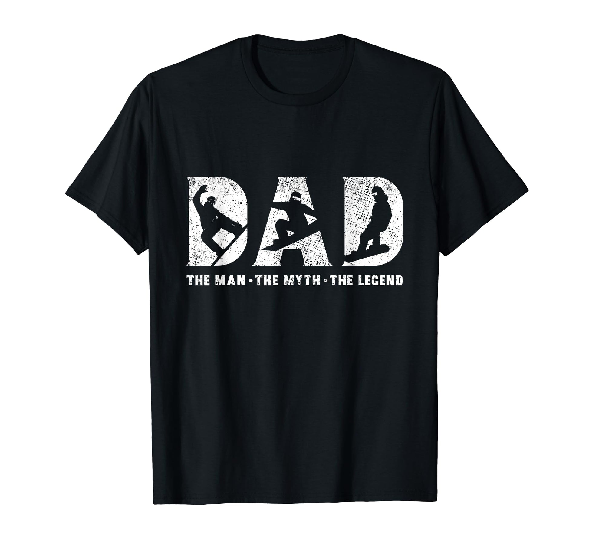 Snowboarding Dad Myth Legend Fathers T-Shirt - Unique Graphic for Adults - T-Shirt, Sweatshirt, Hoodie