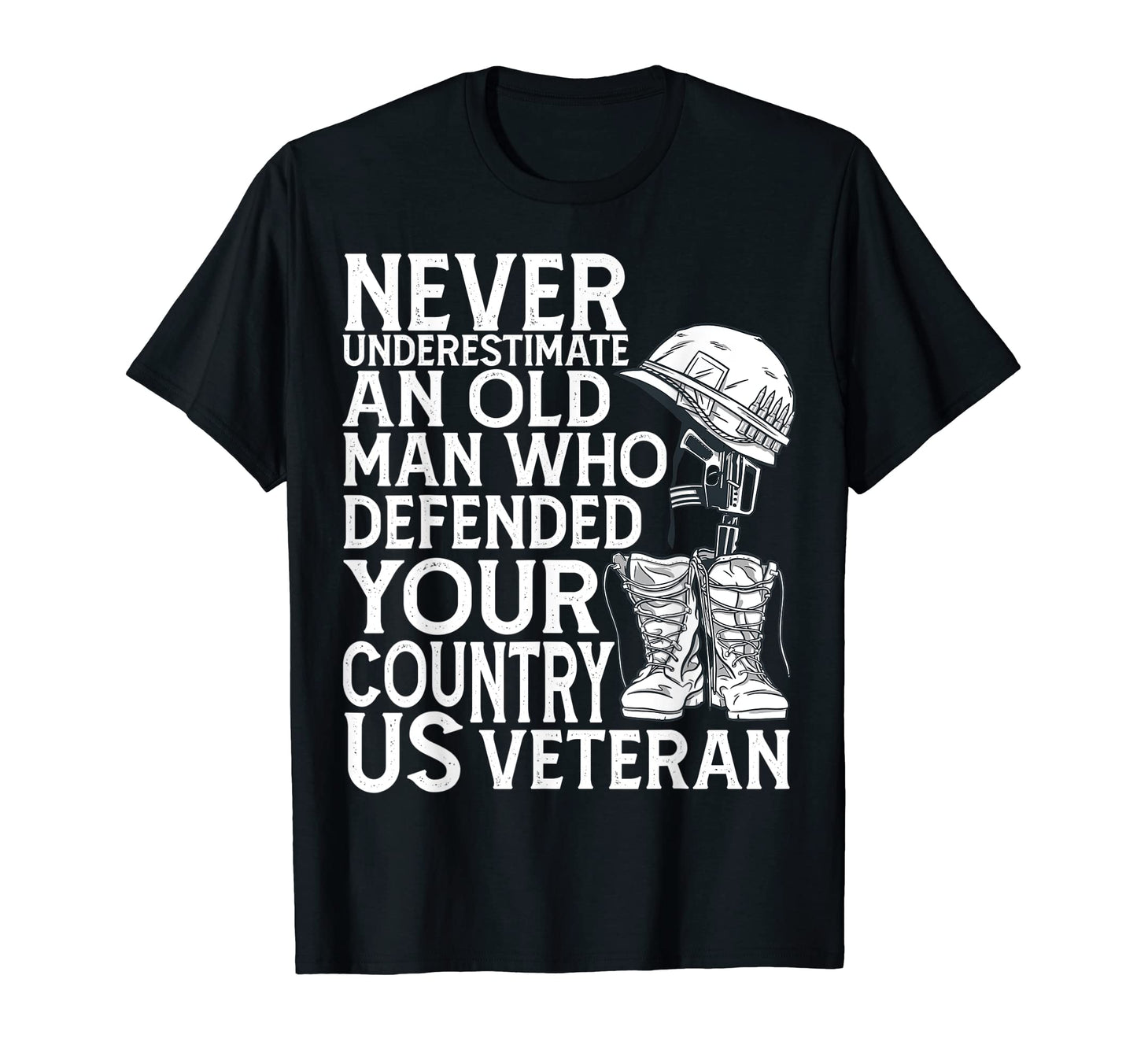 Mens Army Veteran Proud Veteran T-Shirt - Minimalist Print Men Women - T-Shirt, Sweatshirt, Hoodie