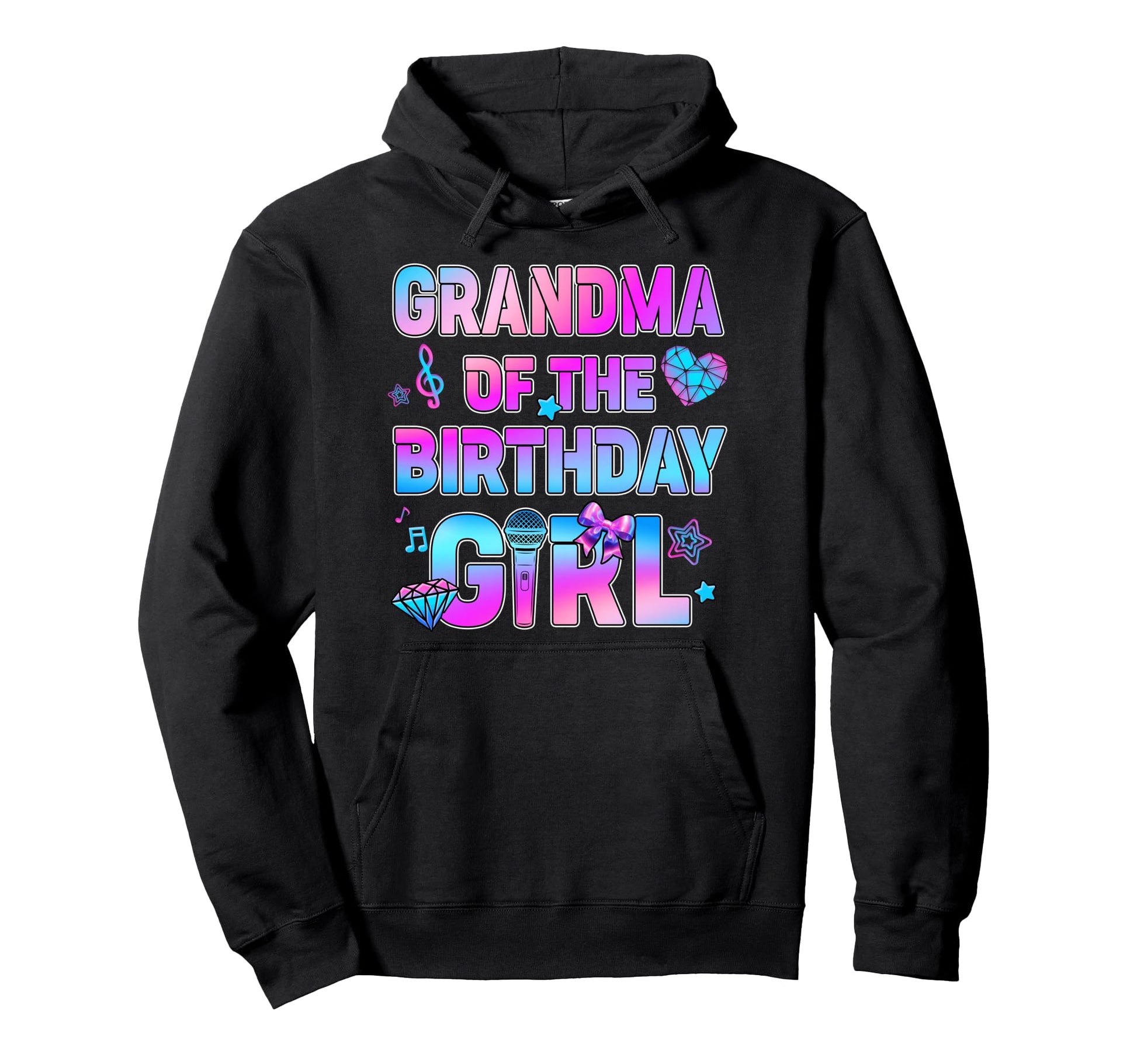 Grandma K Pop Birthday Korean Music Family Hoodie - Streetwear Style Unisex - T-Shirt, Sweatshirt, Hoodie