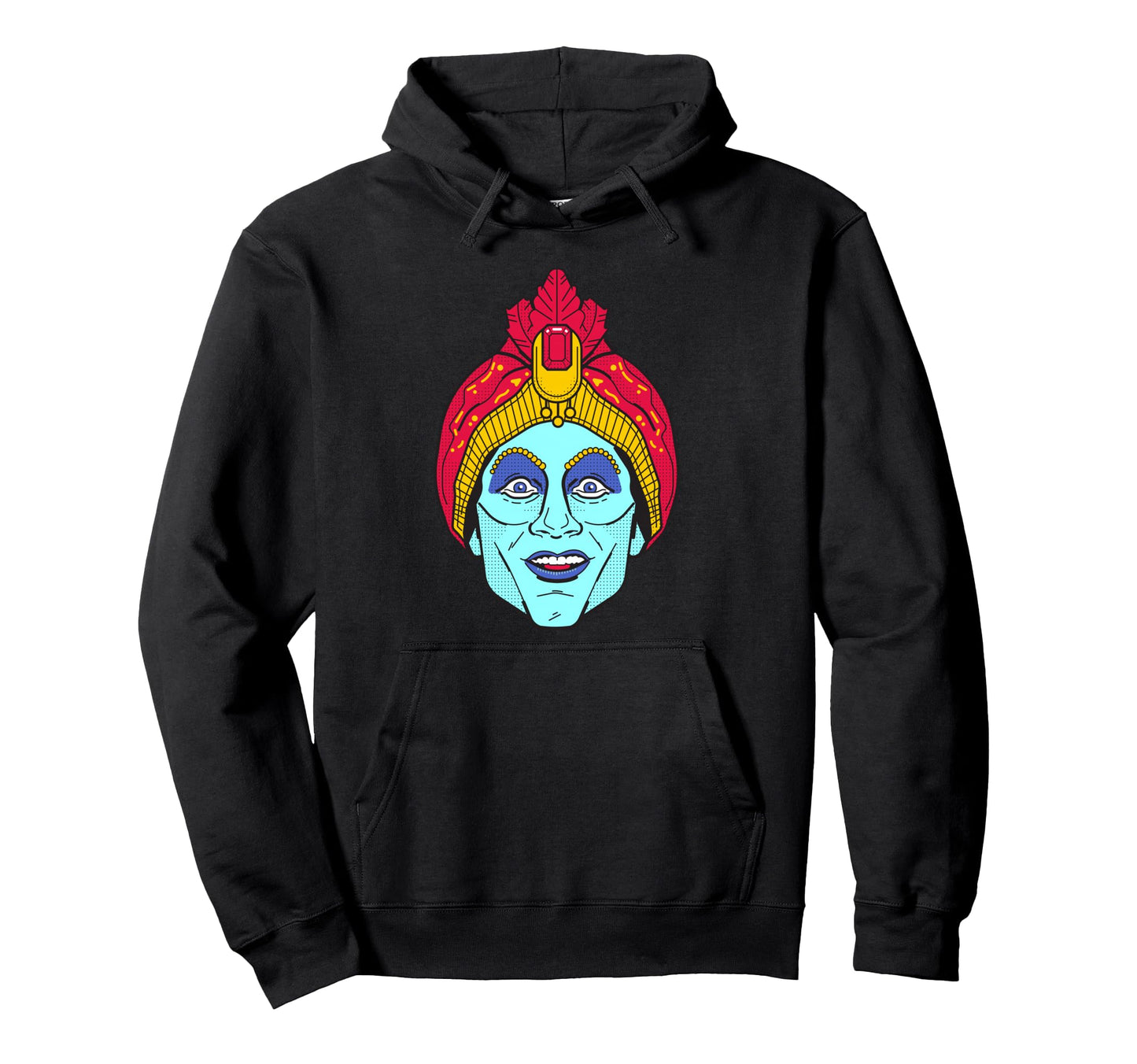 Jambi Genie Pop Art Face Hoodie - Minimalist Print Unisex - T-Shirt, Sweatshirt, Hoodie