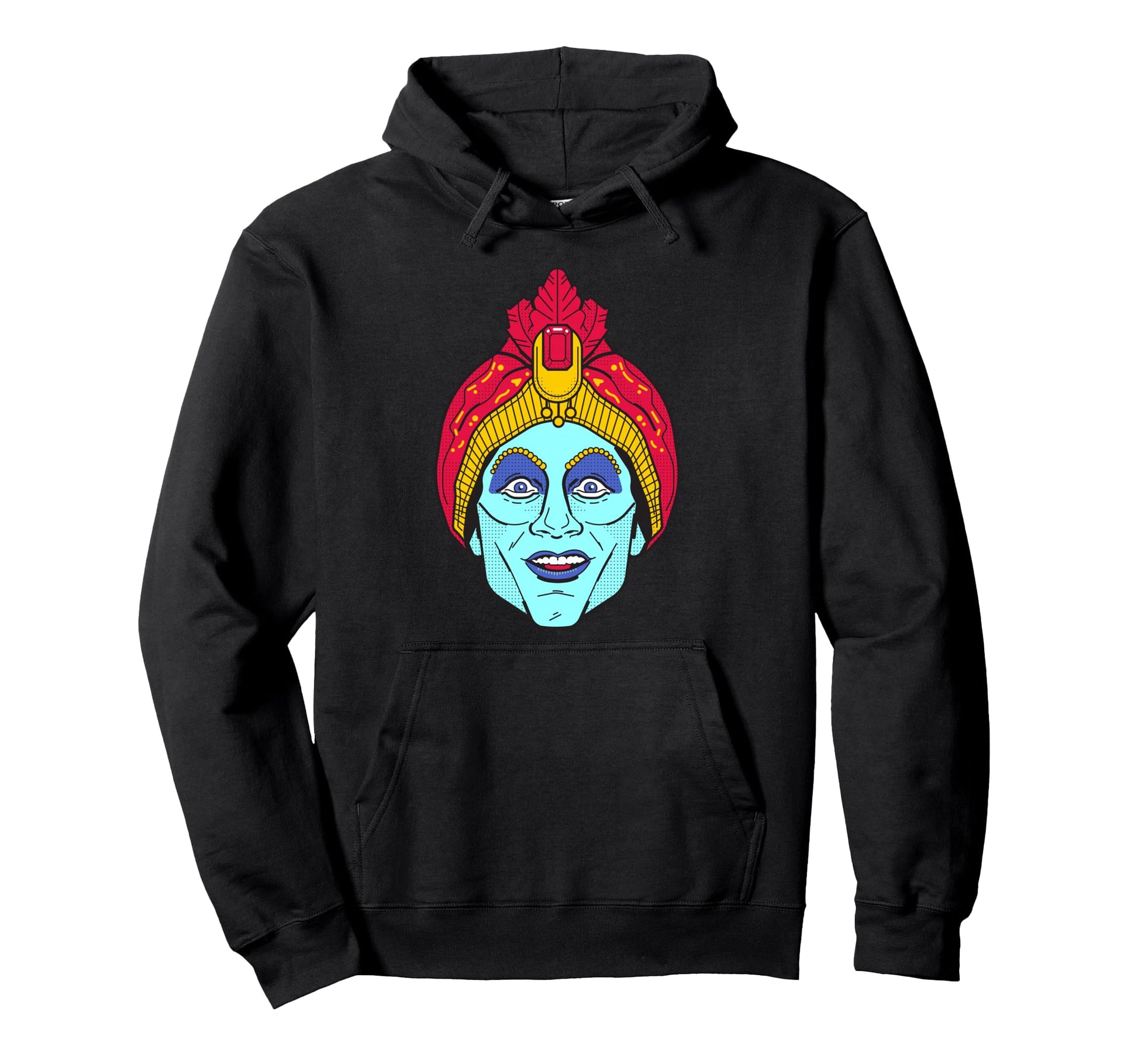 Jambi Genie Pop Art Face Hoodie - Minimalist Print Unisex - T-Shirt, Sweatshirt, Hoodie