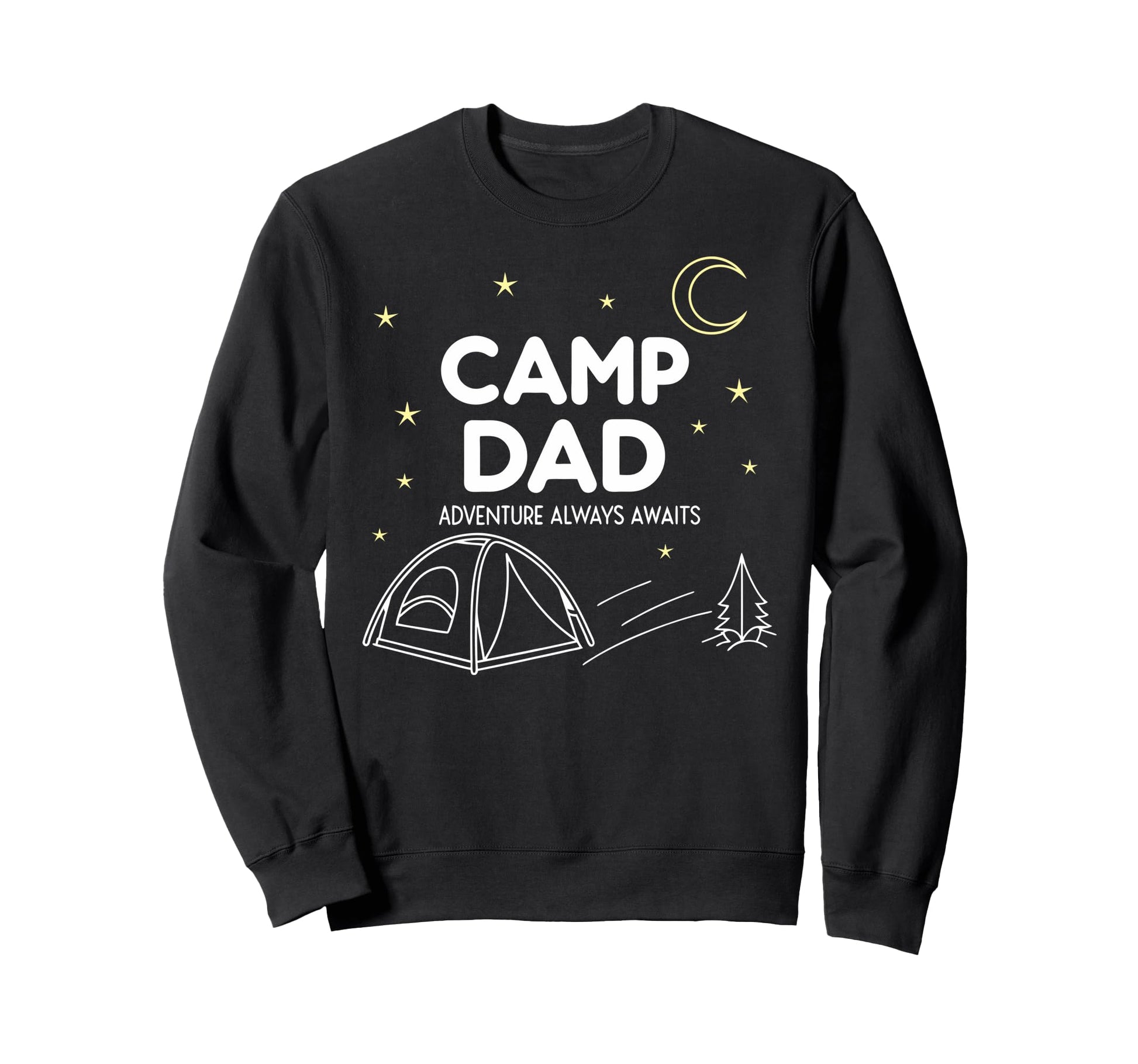 Fathers Day Camping Dad Sweatshirt - Minimalist Print Men Women - T-Shirt, Sweatshirt, Hoodie