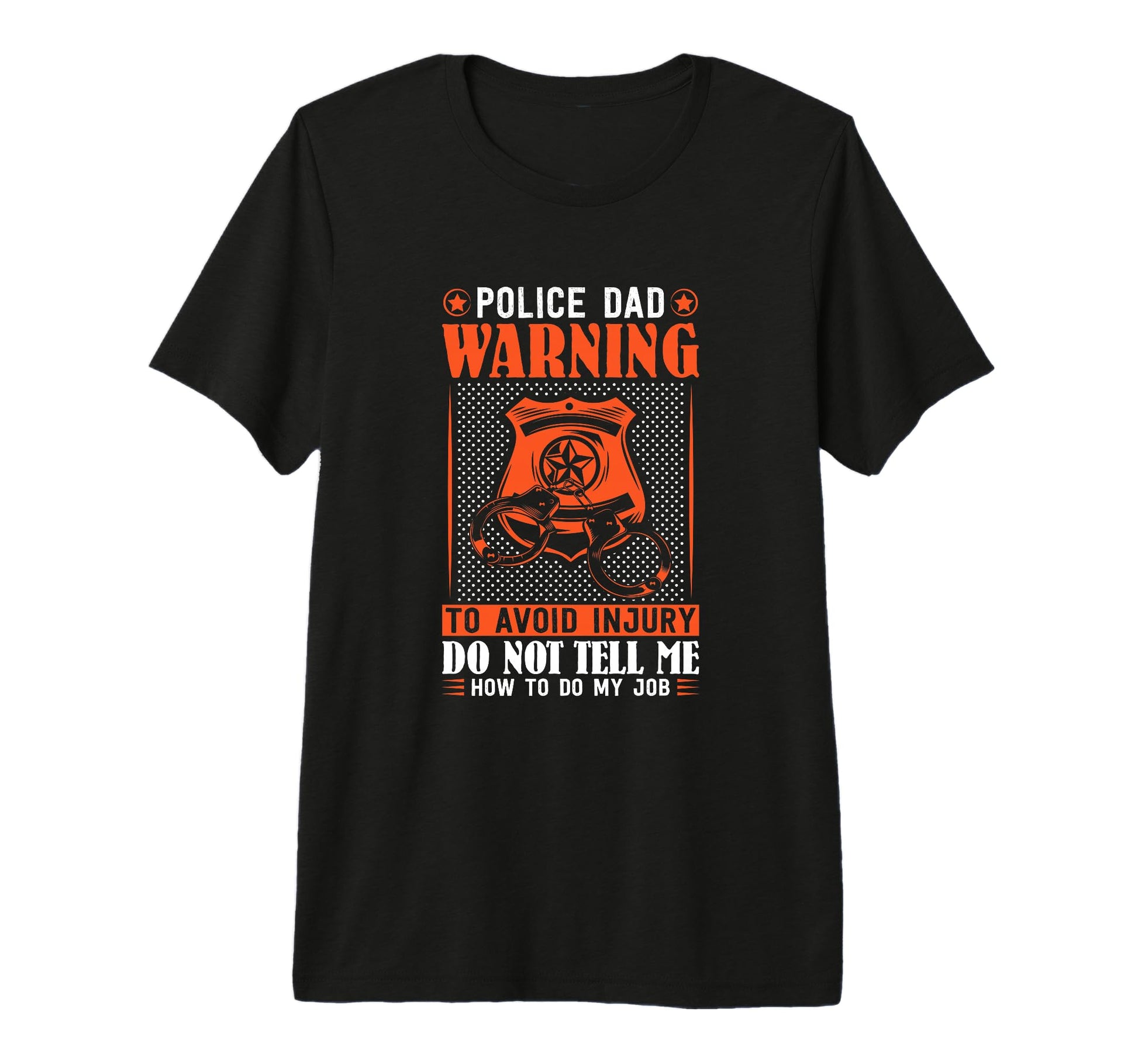 Mens Thin Blue Line Police Dad T-Shirt - Novelty Apparel for Adults - T-Shirt, Sweatshirt, Hoodie