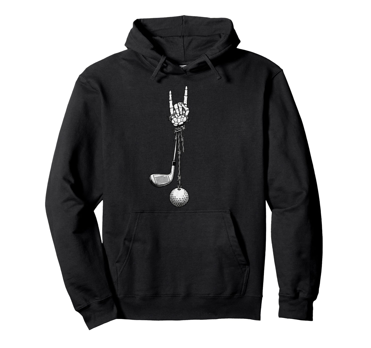 Golf Club Golfing Golfer Alt Metal Grunge Hoodie - Unique Graphic Men Women - T-Shirt, Sweatshirt, Hoodie