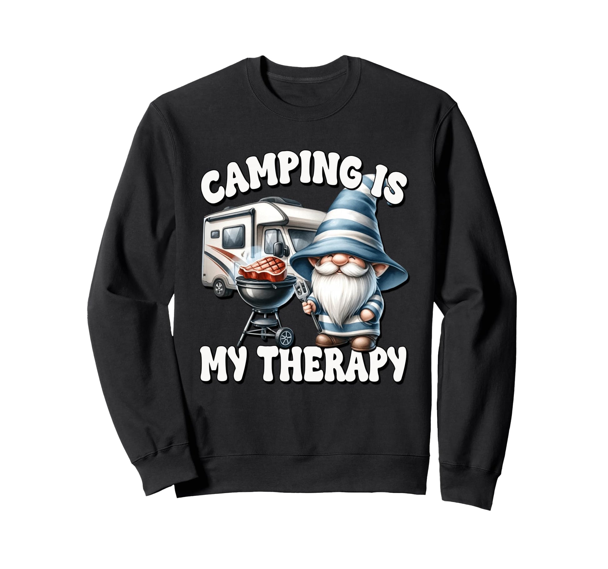 Grill Dad Gnome Funny Grilling Sweatshirt - Custom Art Print Men Women - T-Shirt, Sweatshirt, Hoodie