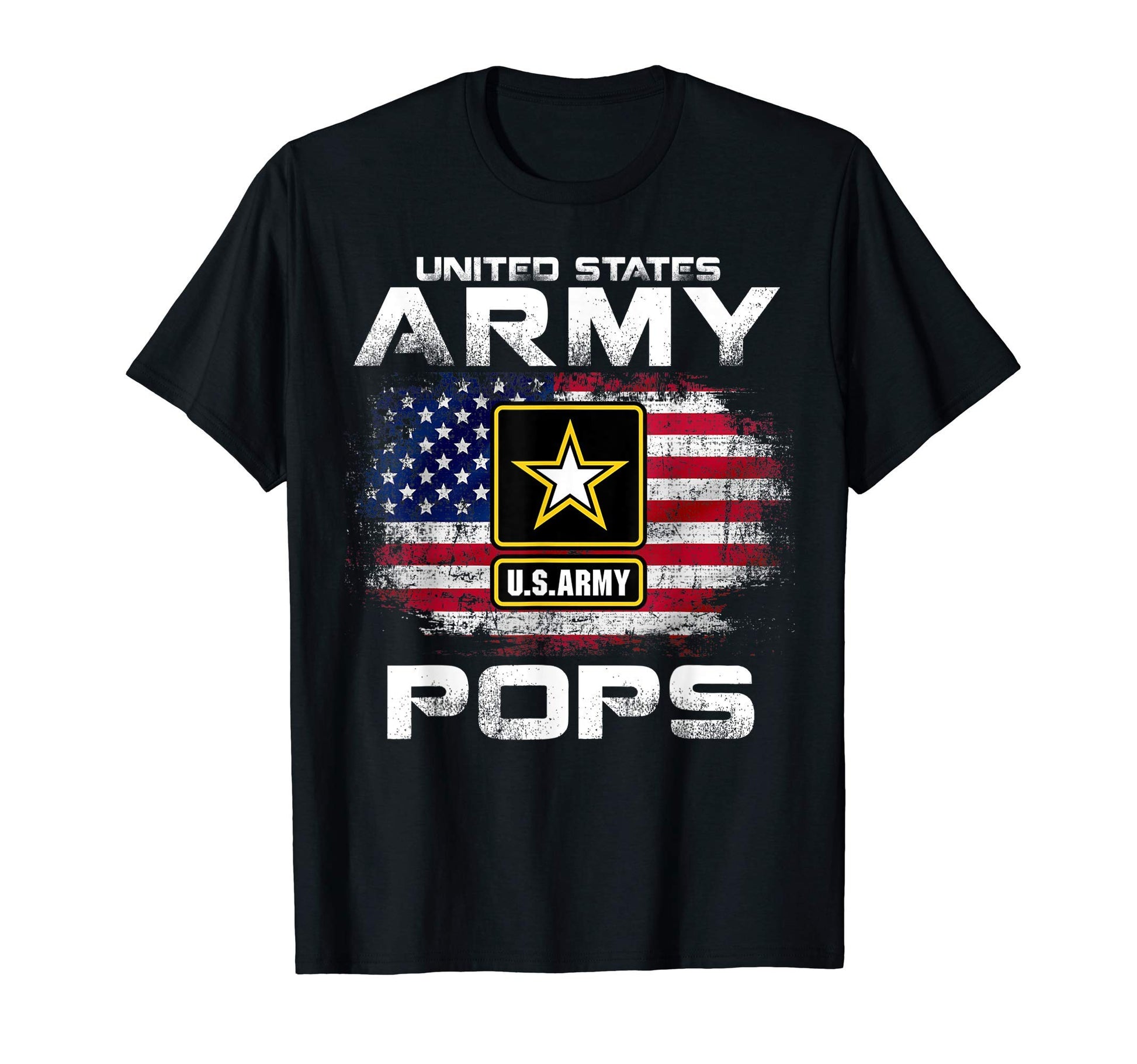 United States Flag American Army Pops T-Shirt - Custom Art Print Unisex - T-Shirt, Sweatshirt, Hoodie