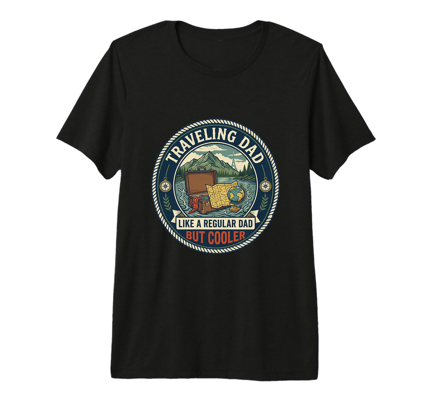Mens Travel Dad Adventure Explorer Trip T-Shirt - Novelty Apparel Unisex - T-Shirt, Sweatshirt, Hoodie