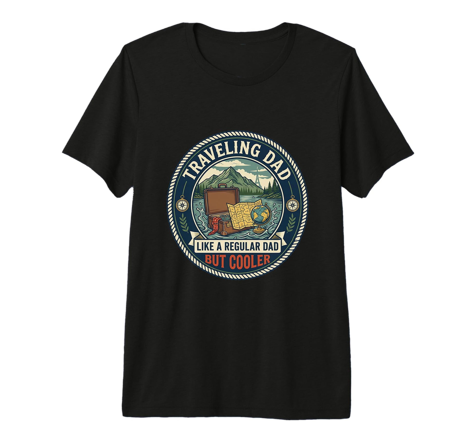 Mens Travel Dad Adventure Explorer Trip T-Shirt - Novelty Apparel Unisex - T-Shirt, Sweatshirt, Hoodie