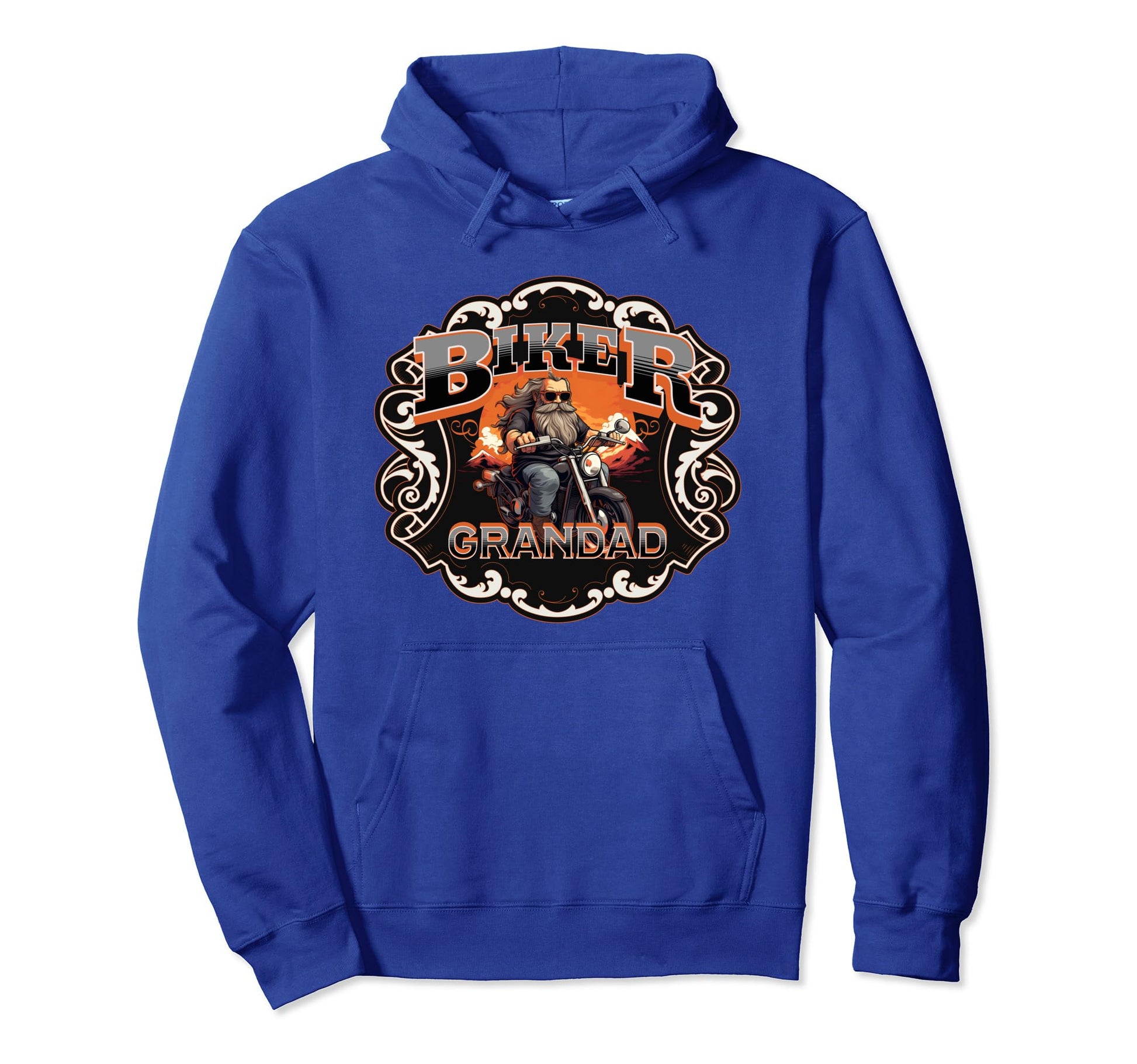 Mens Motorbike Biker Grandpa Hoodie - Streetwear Style Men Women - T-Shirt, Sweatshirt, Hoodie